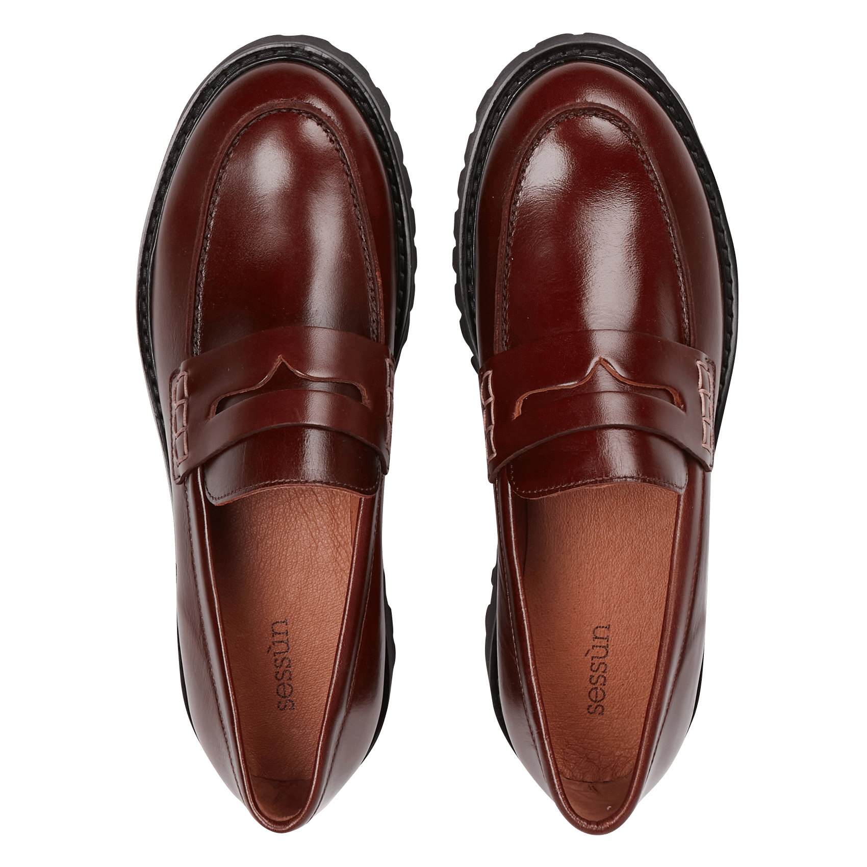 Mocassins en cuir barcelo SESSUN Marron