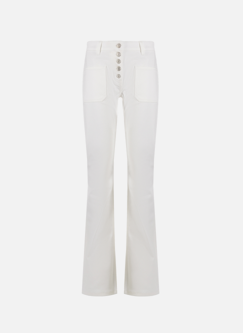 White cotton flare pants COURRÈGES 