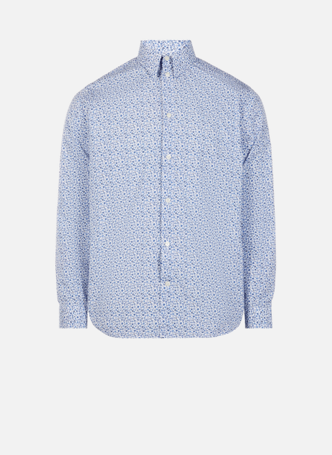 Printed cotton shirt BlueAU PRINTEMPS PARIS 