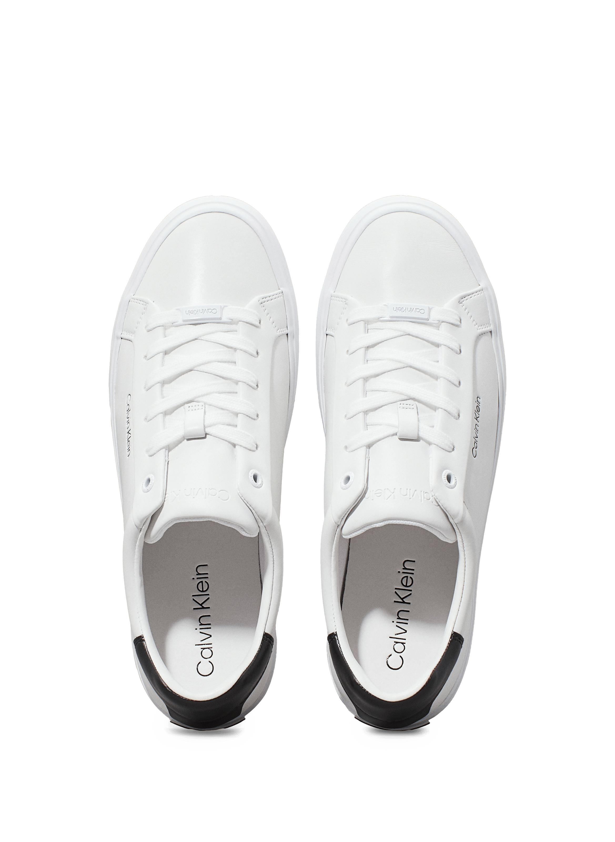 Lederturnschuhe CALVIN KLEIN Weiss