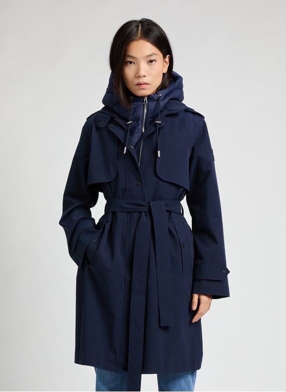 Femme Aigle Vetements Aigle Soldes AIGLE Parka Femme GORE-TEX Bleu