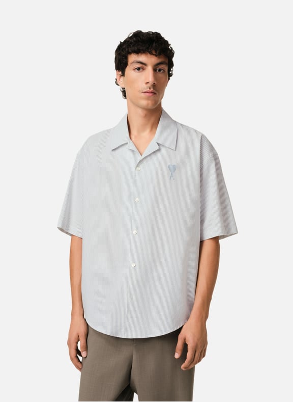 Chemise manches courtes col requin Blanc by AMI PARIS AMI PARIS Chemise manches courtes col requin Blanc