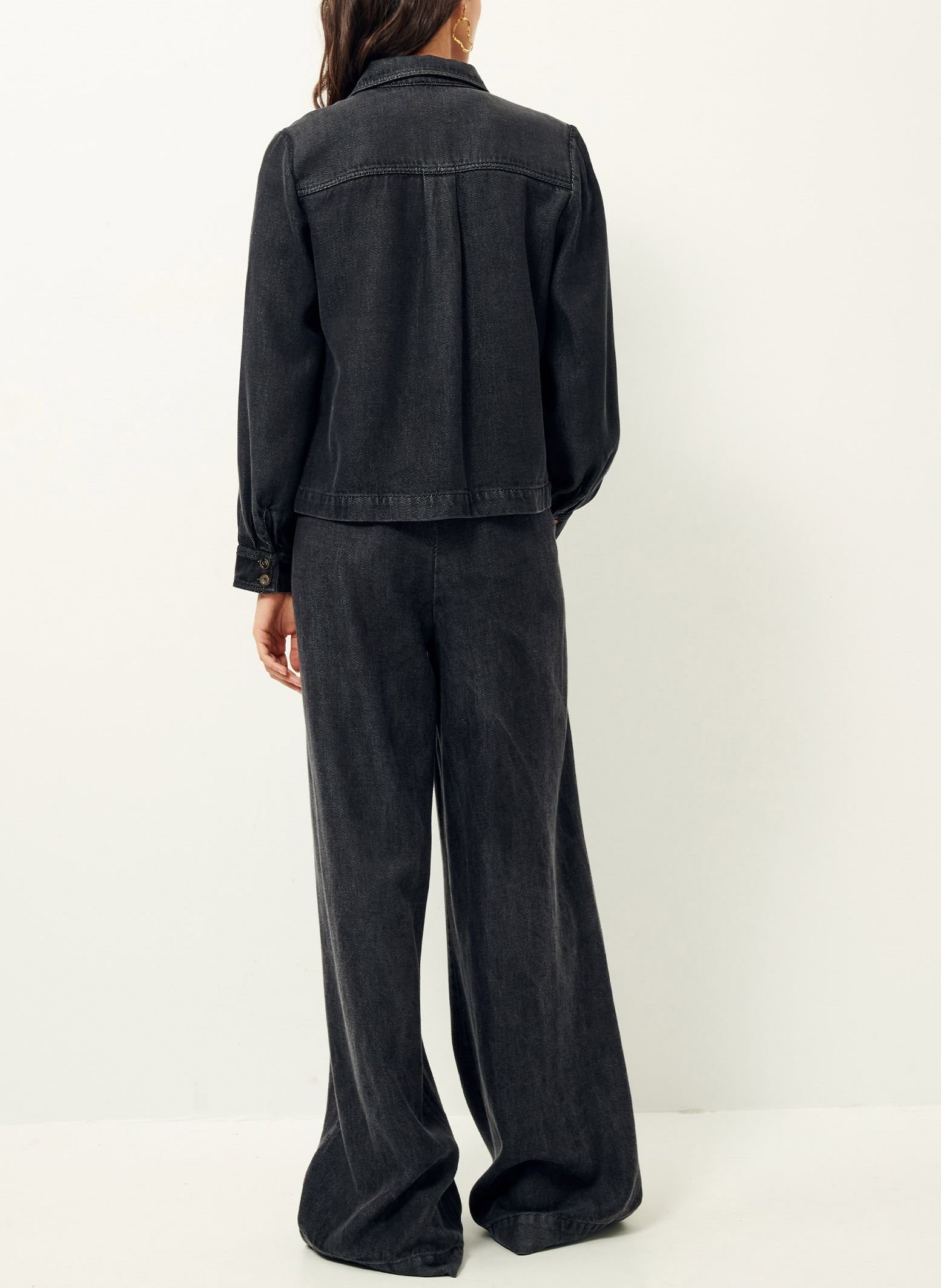 Veste col classique effet jean guggen SESSUN Gris