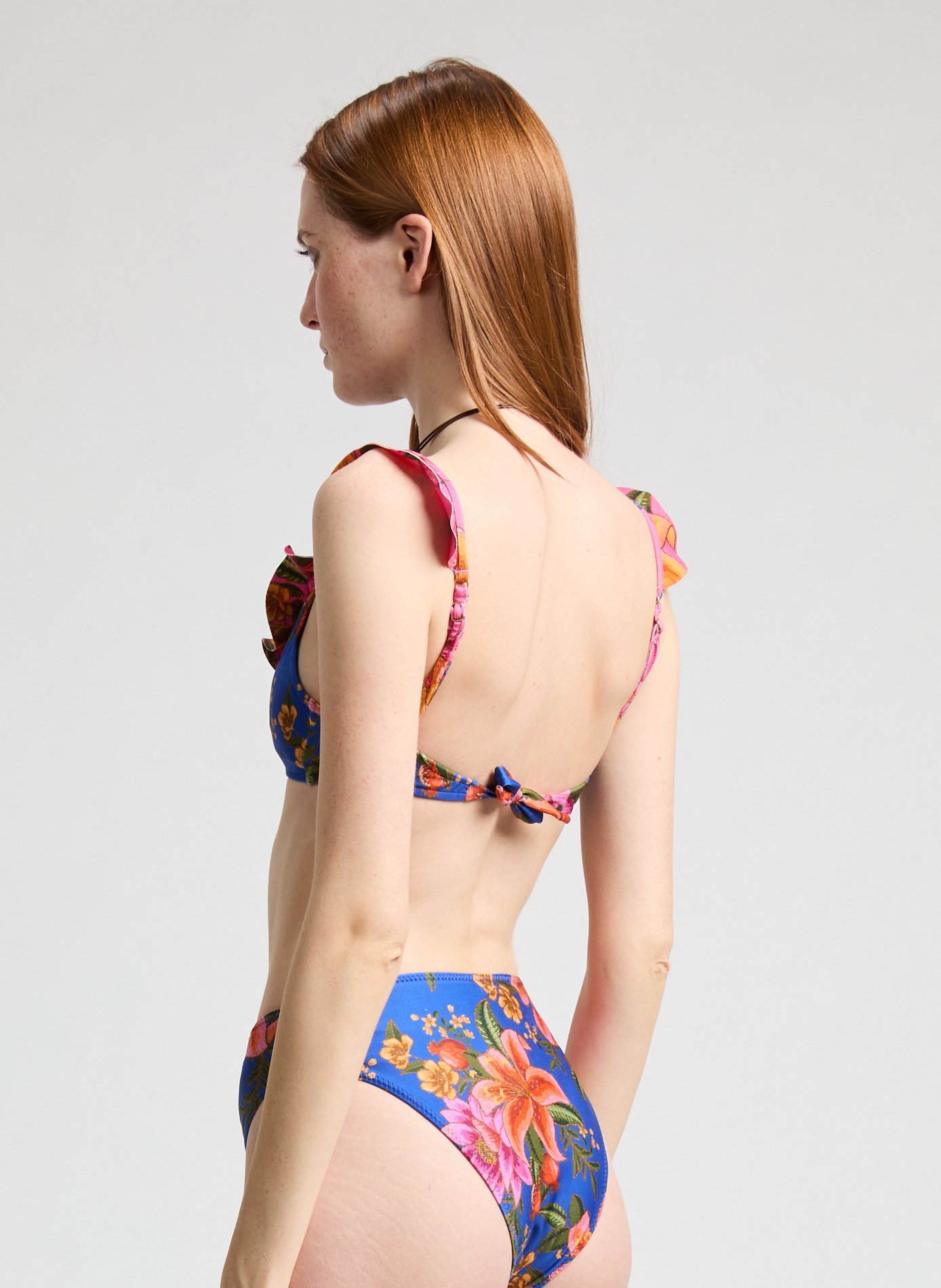 Haut de maillot imprimé FARM RIO Bleu