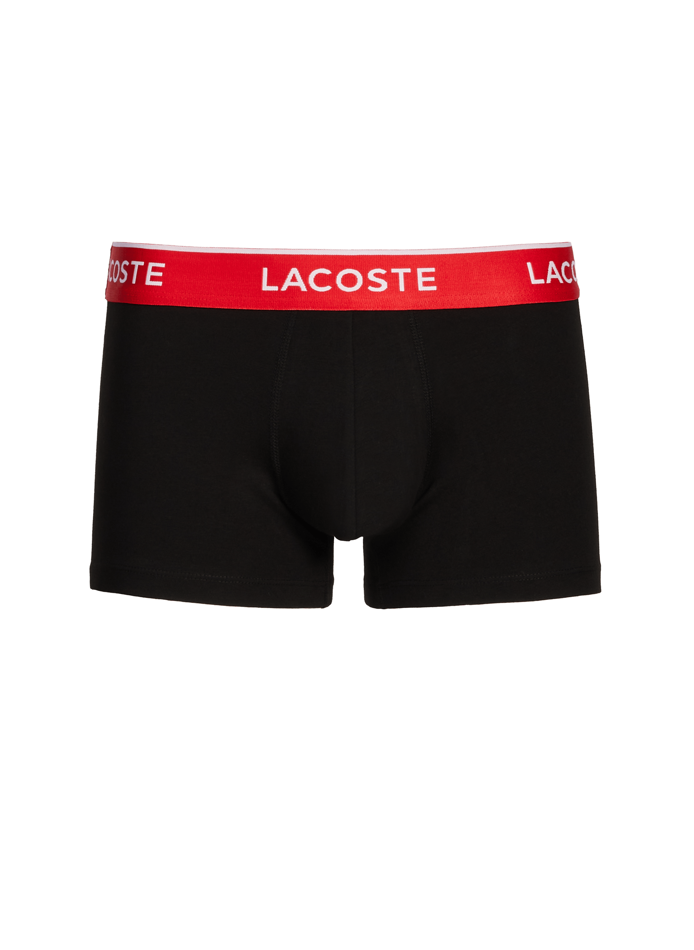  Pack of three cotton boxers LACOSTE Black