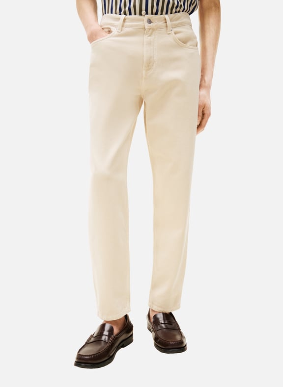Jean droit en coton Beige by TOMMY HILFIGER TOMMY HILFIGER Jean droit en coton Beige