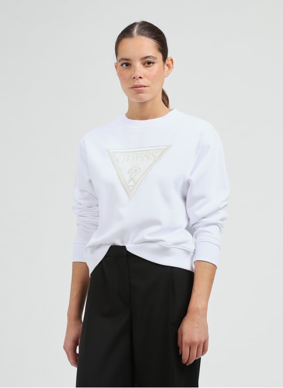 Cotton sweatshirt White by GUESS GUESS Cotton sweatshirt White
