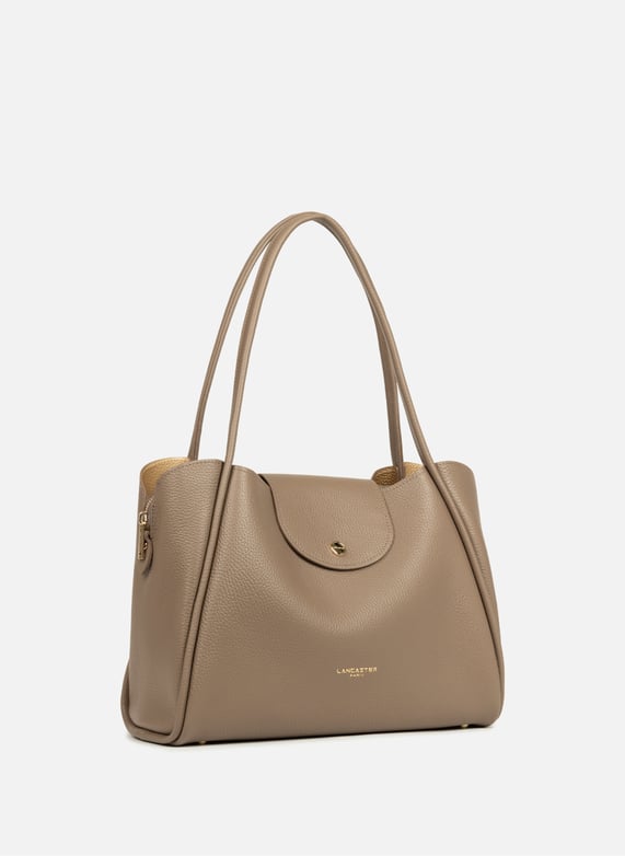 Sac cabas épaule - ida double | Marron by LANCASTER Sac cabas épaule - ida double Marron