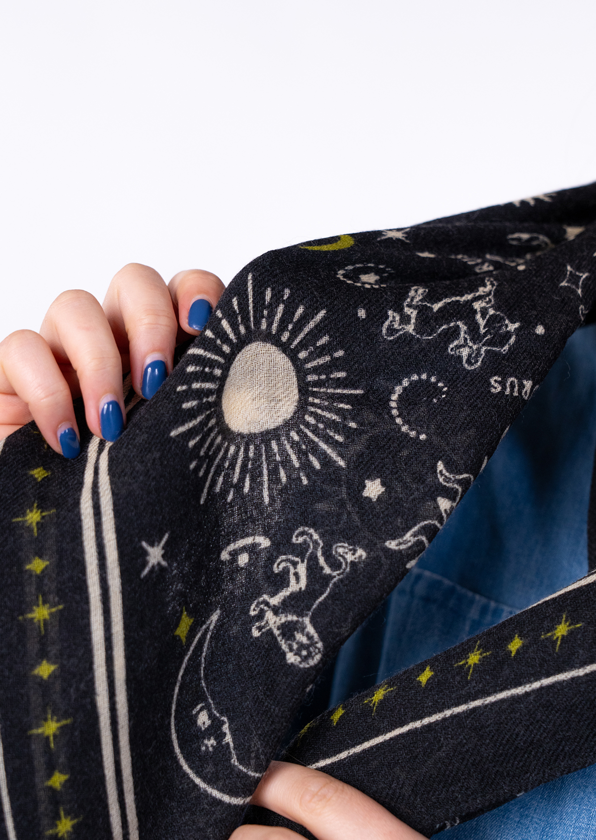 Foulard en laine madeleine BILLYBELT Noir