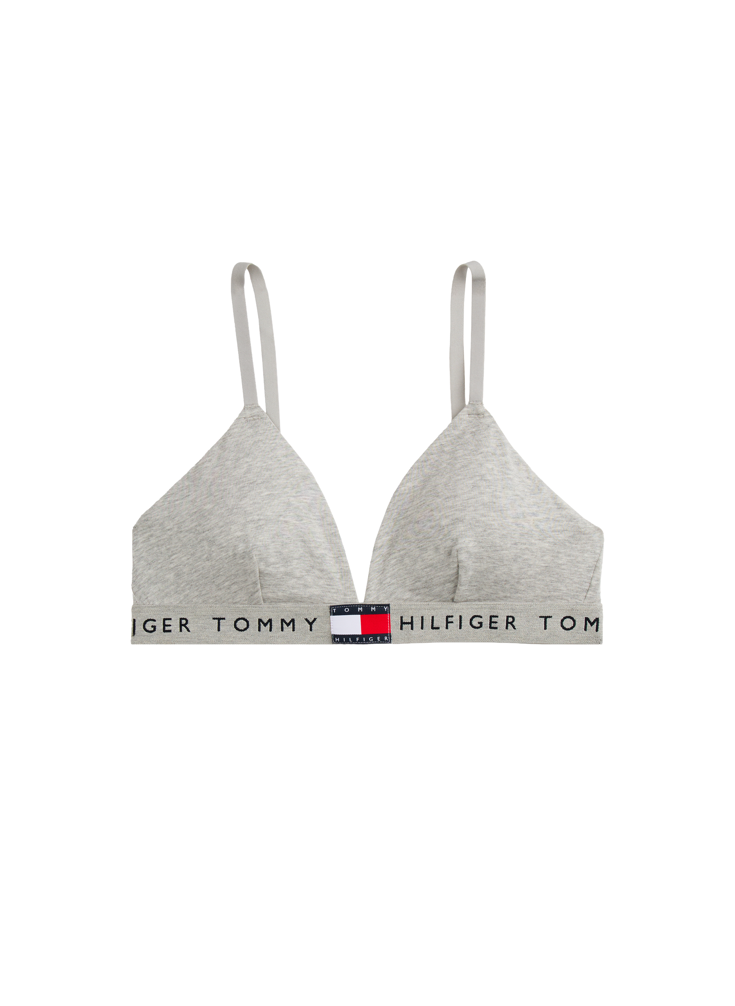 Soutien-gorge triangle en coton TOMMY HILFIGER Gris