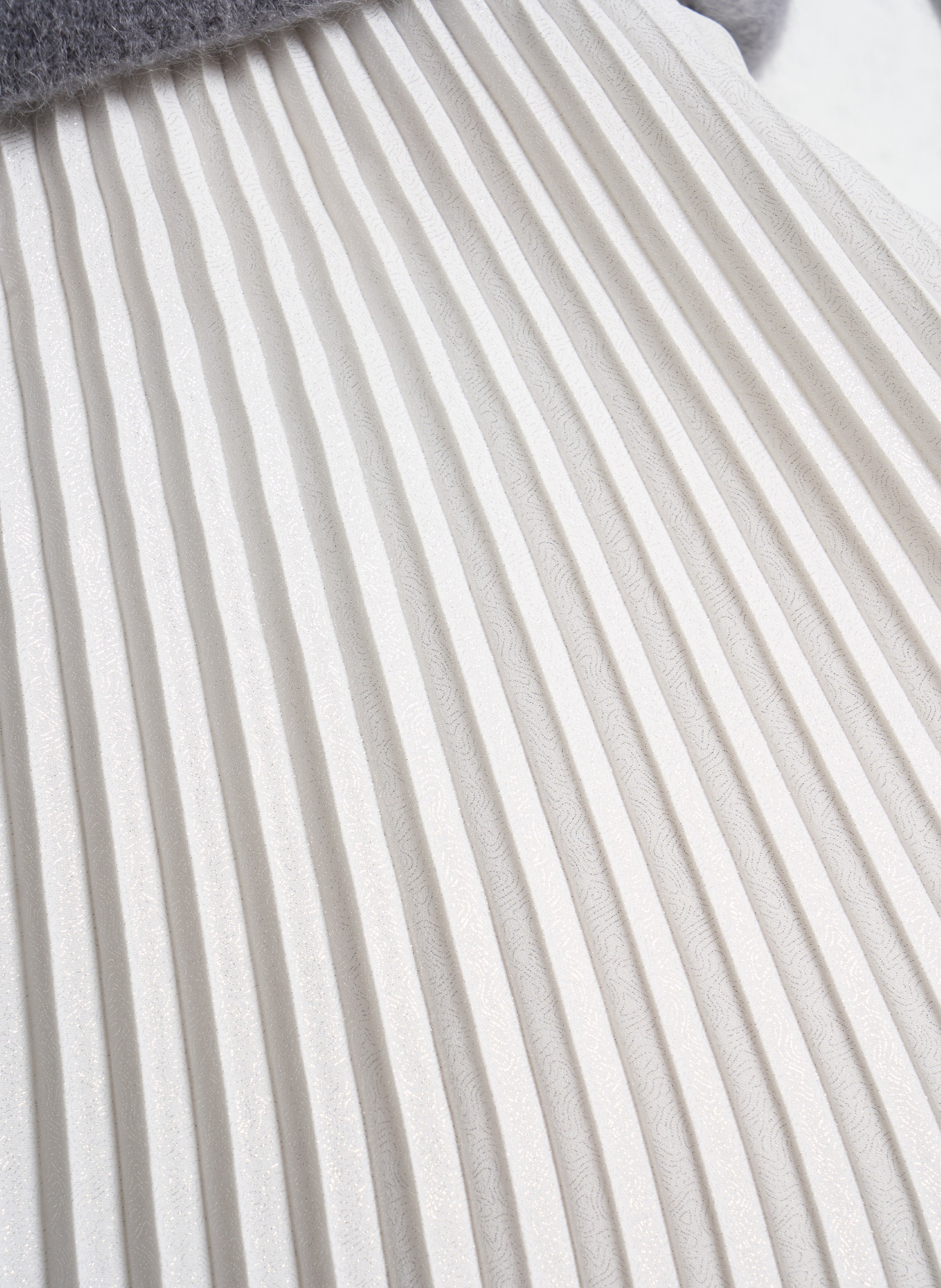 Jupe midi plissée IKKS Blanc