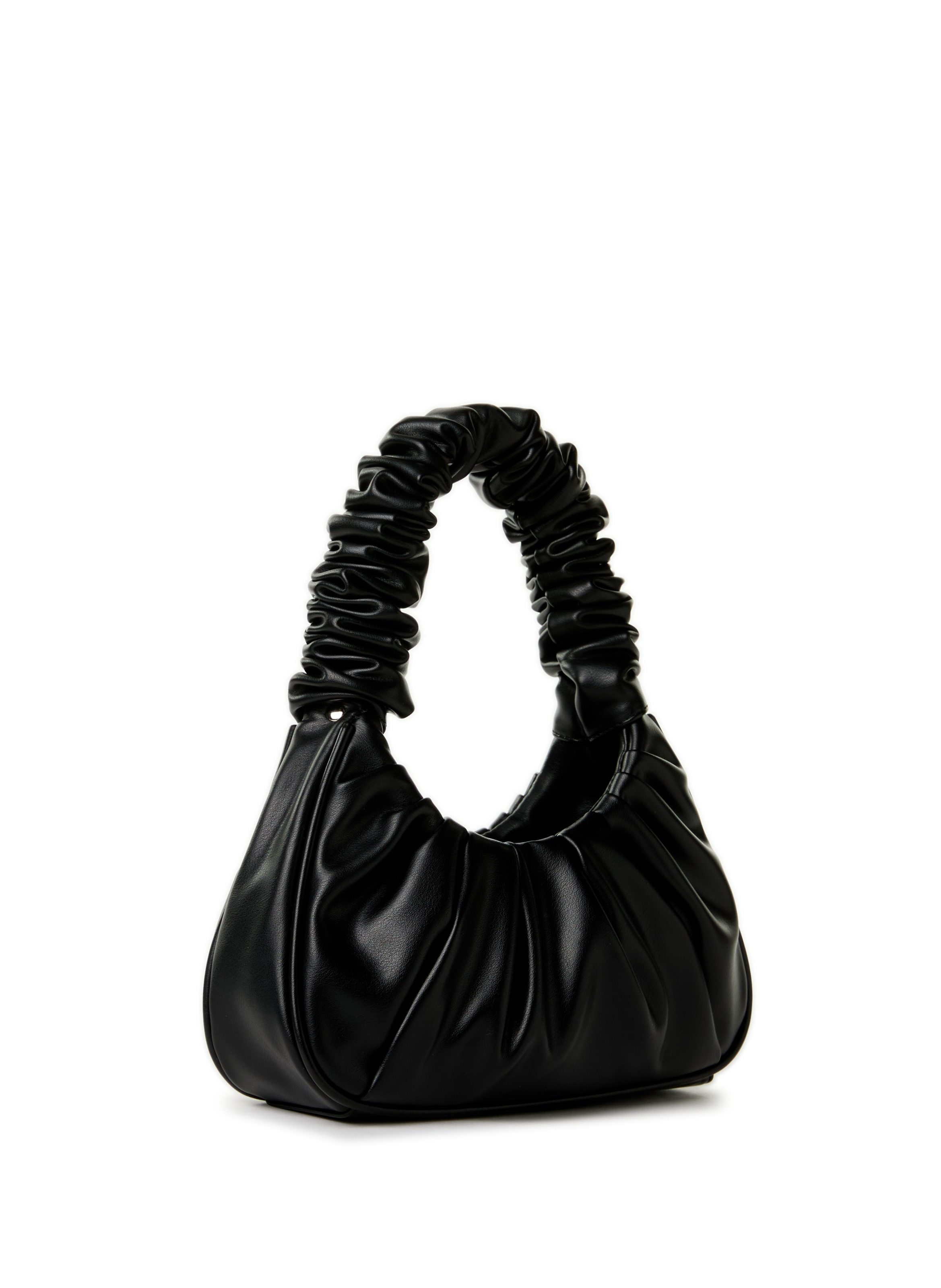 Sac à main plissé AU PRINTEMPS PARIS Noir