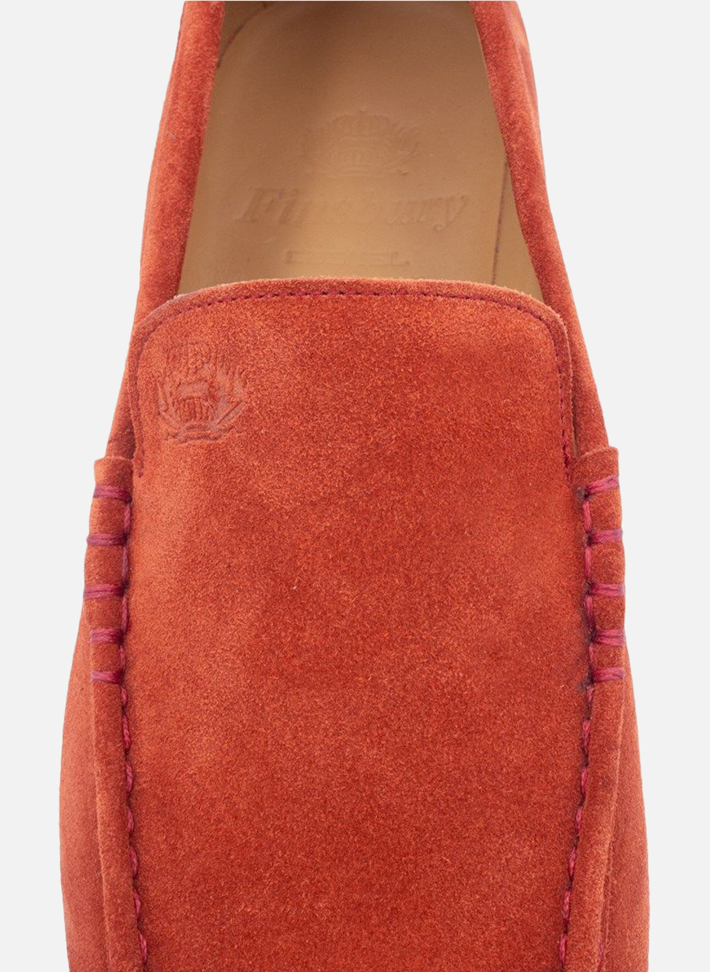 Mocassin velours monaco FINSBURY Rouge