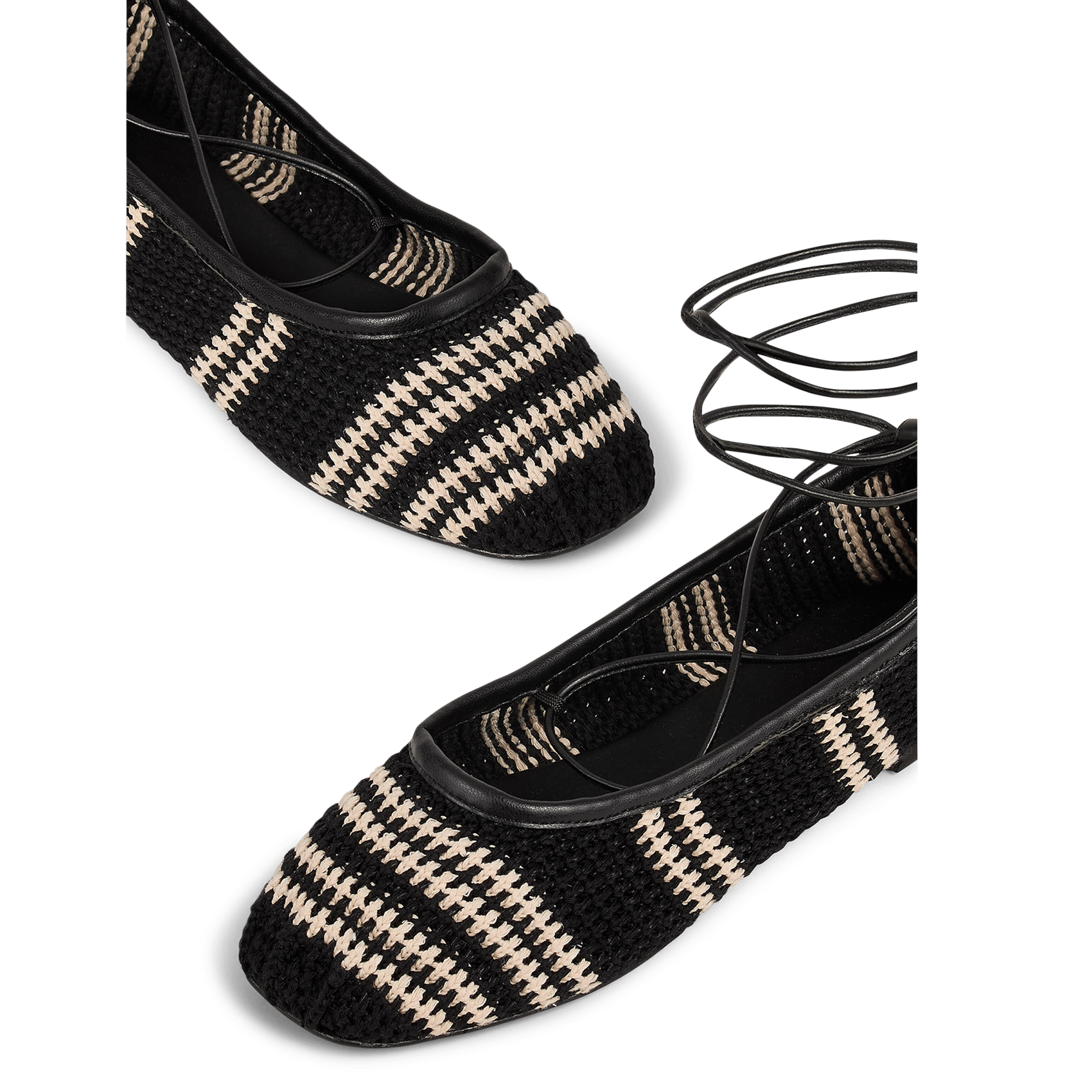 Ballerines en coton coelia BA&SH Noir