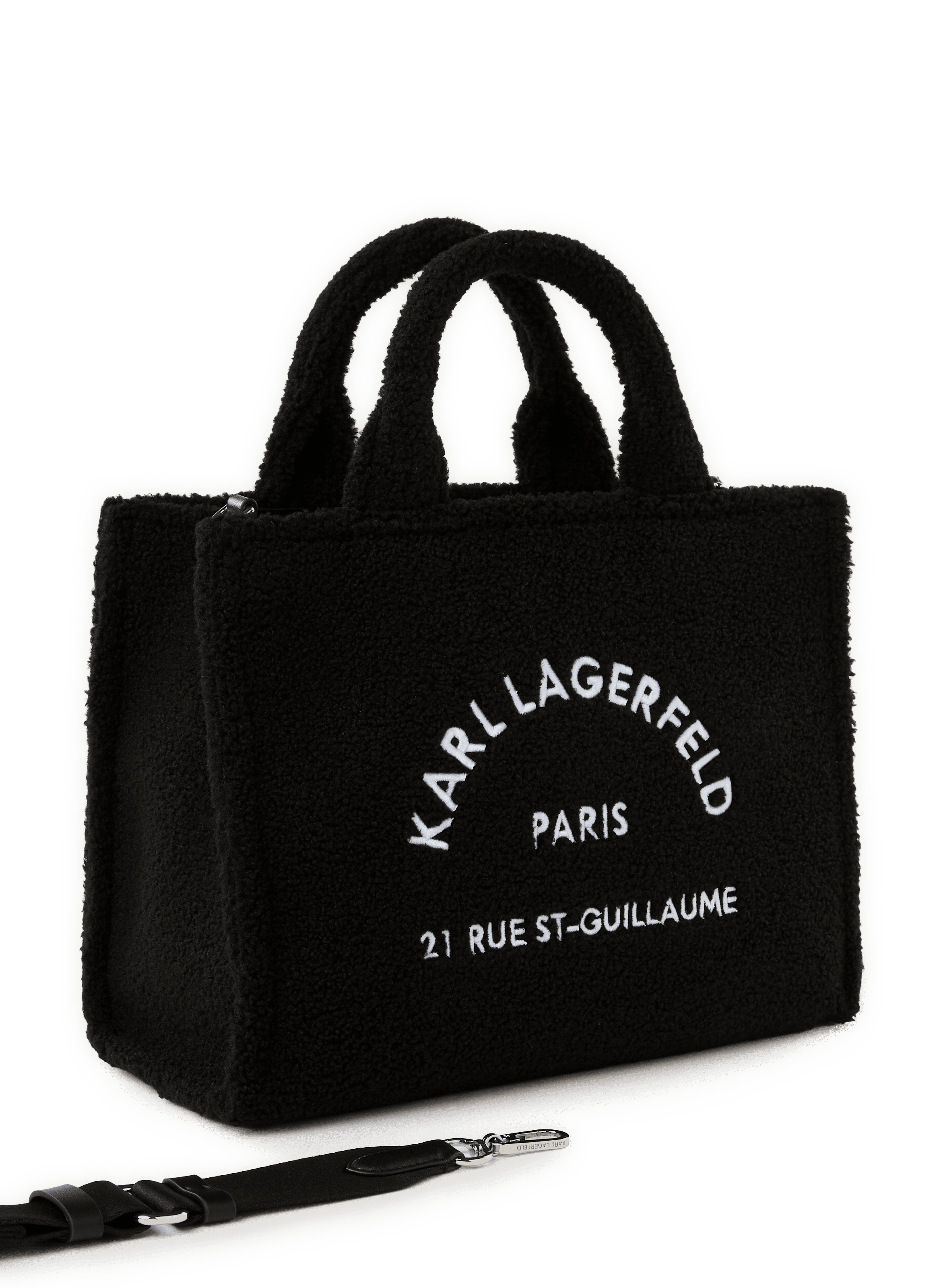 Sac à main brodé KARL LAGERFELD Noir