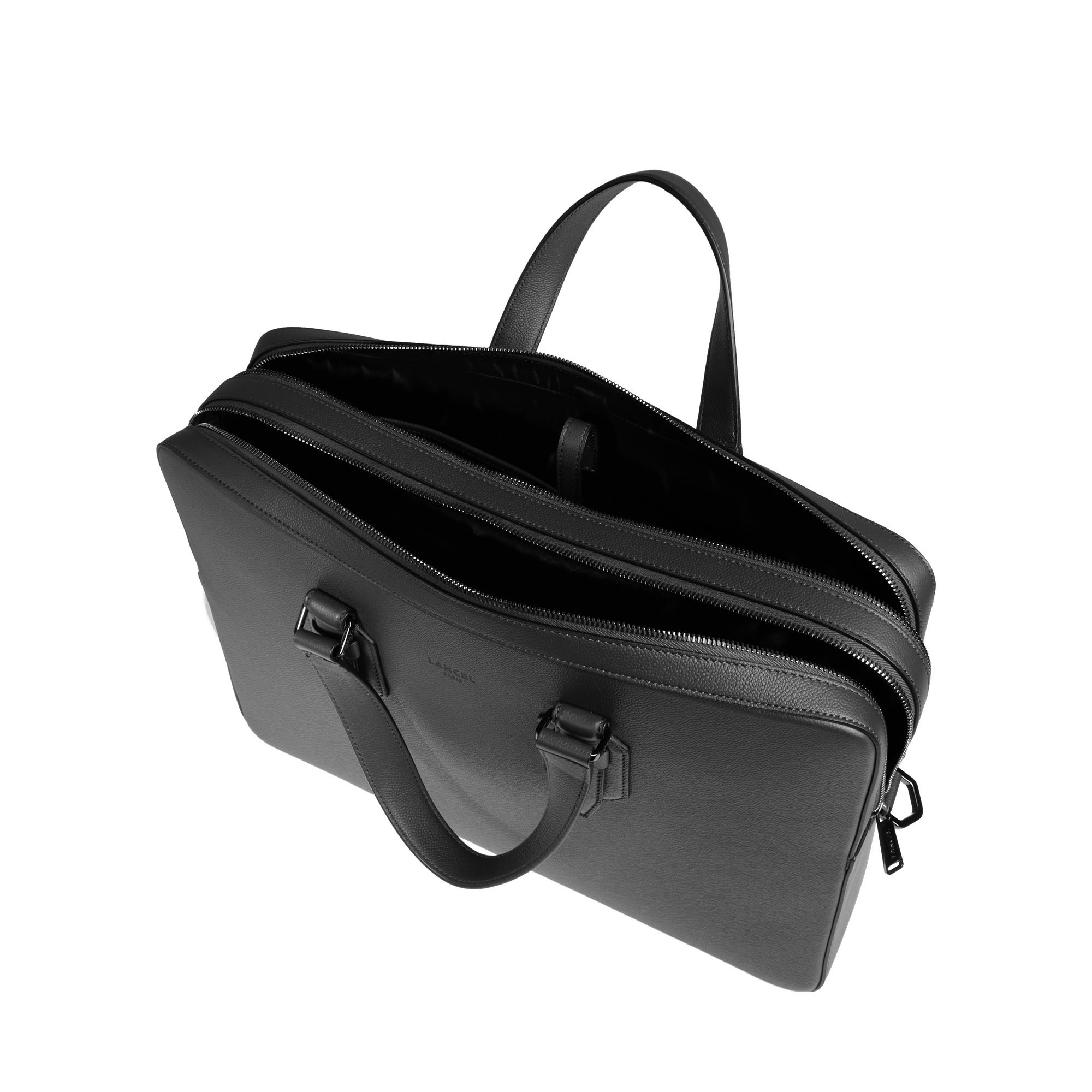 Porte-documents zippé 15"6 charlie de lancel en cuir LANCEL Noir