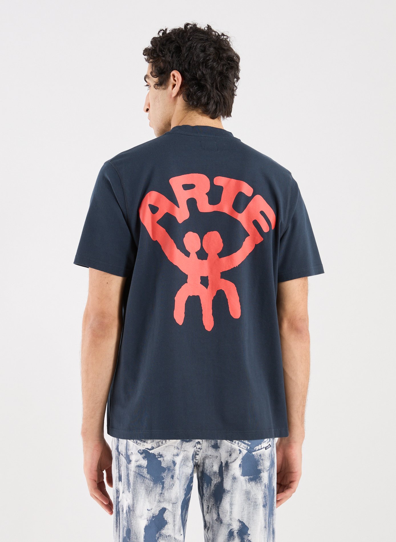 Oversized printed cotton T-shirt ARTE ANTWERP Blue