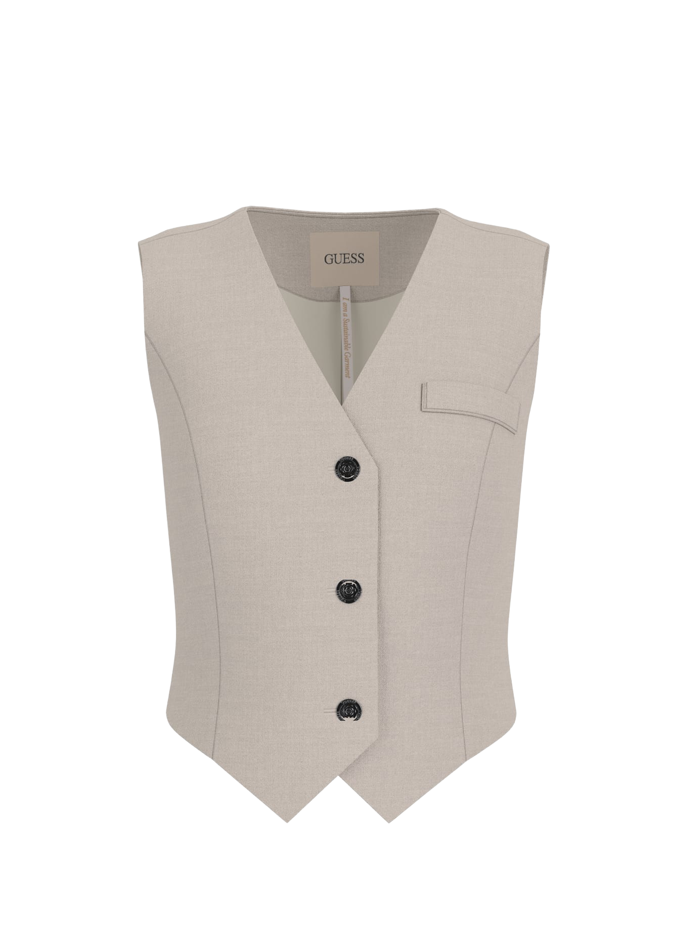 GUESS Gilet sans manches Gris