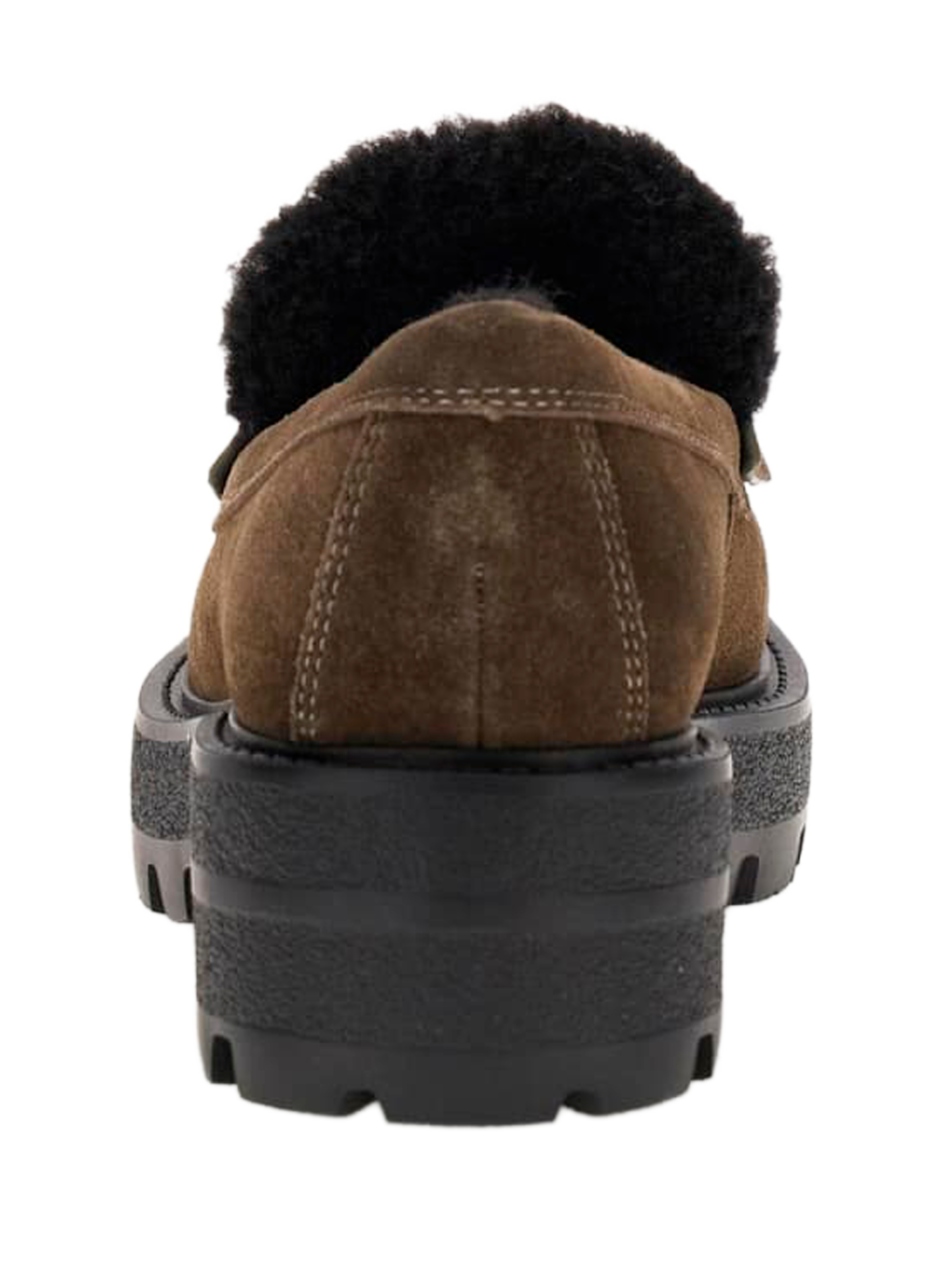 YANIKAY leather moccasins GUESS Khaki