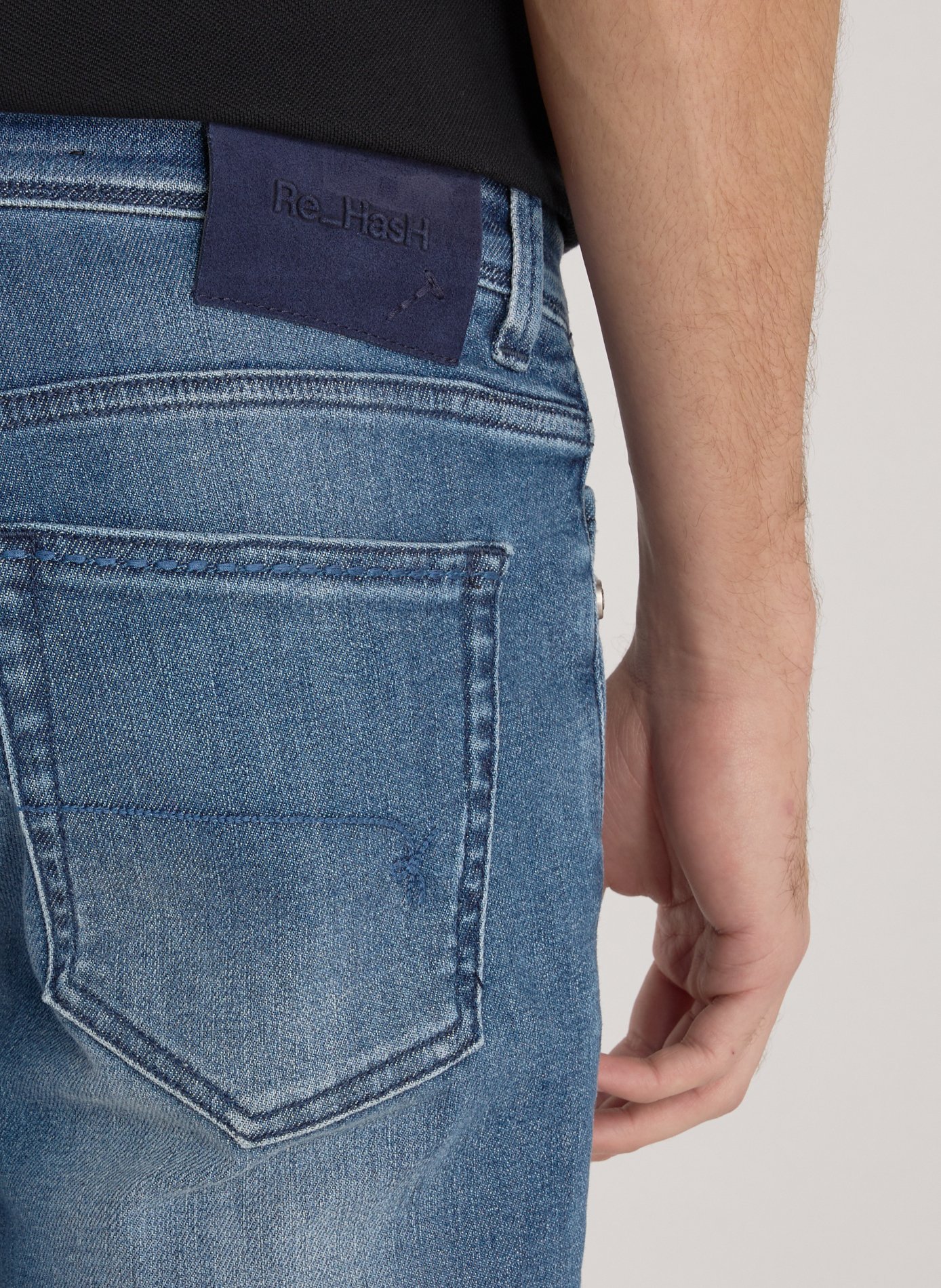 Rubens-Z straight leg jeans RE HASH Blue