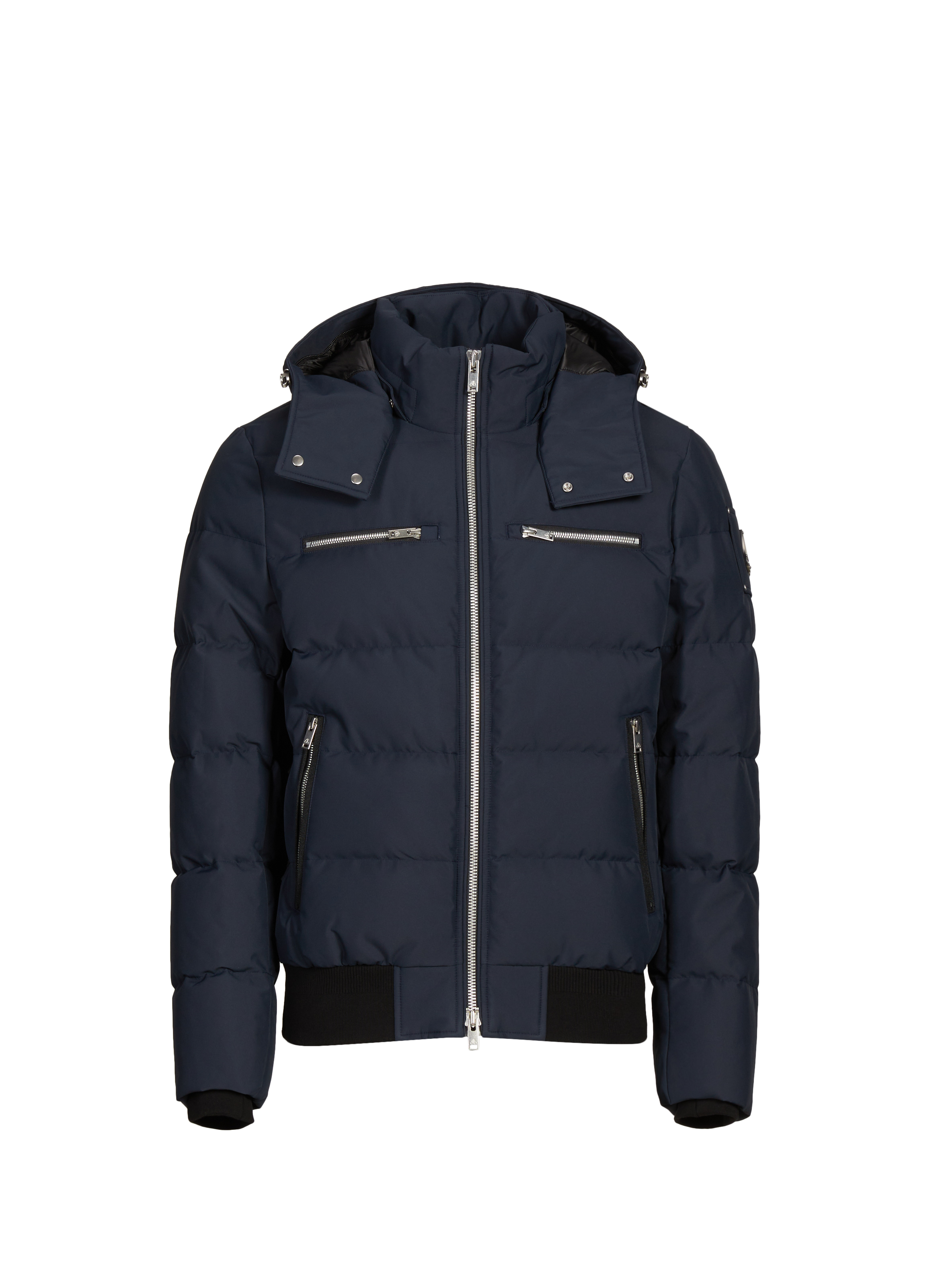 MOOSE KNUCKLES Doudoune matelassé à capuche Bleu