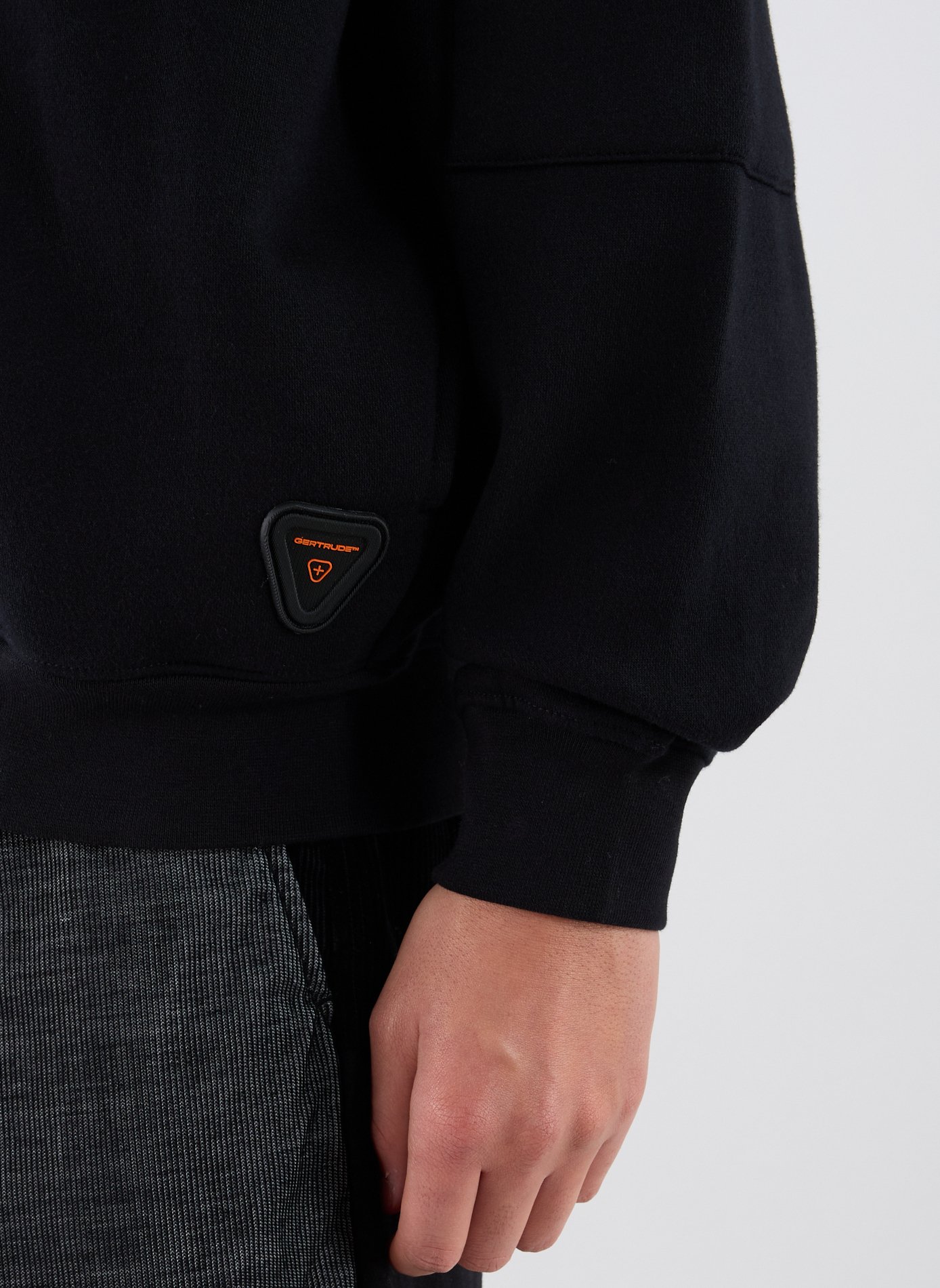 Zip-up hoodie in blended cotton GERTRUDE ET GASTON Blue