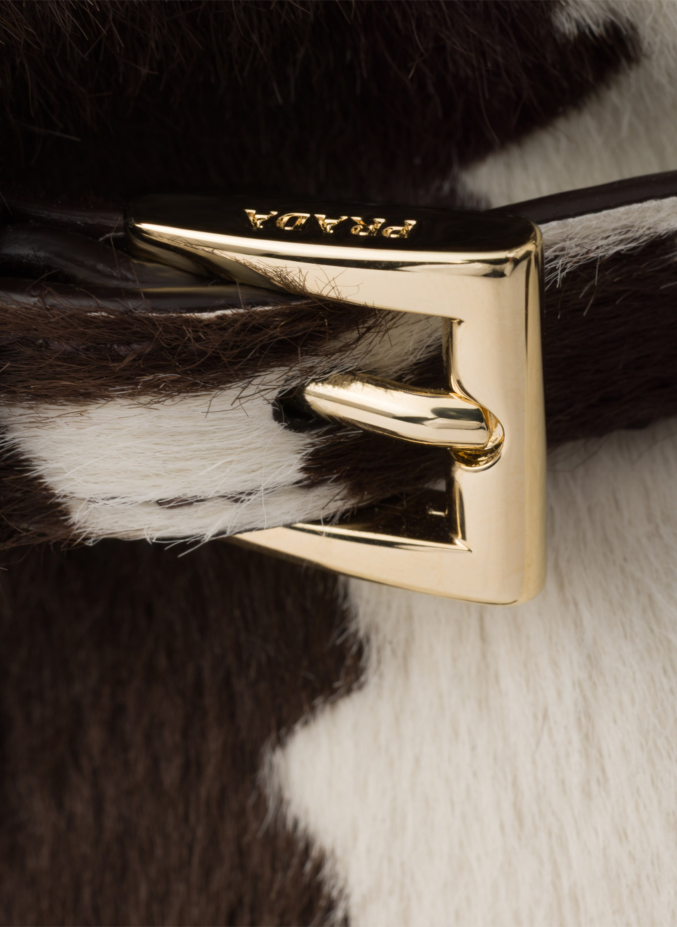 Sac à main prada bonnie en cuir imprimé de taille PRADA Blanc