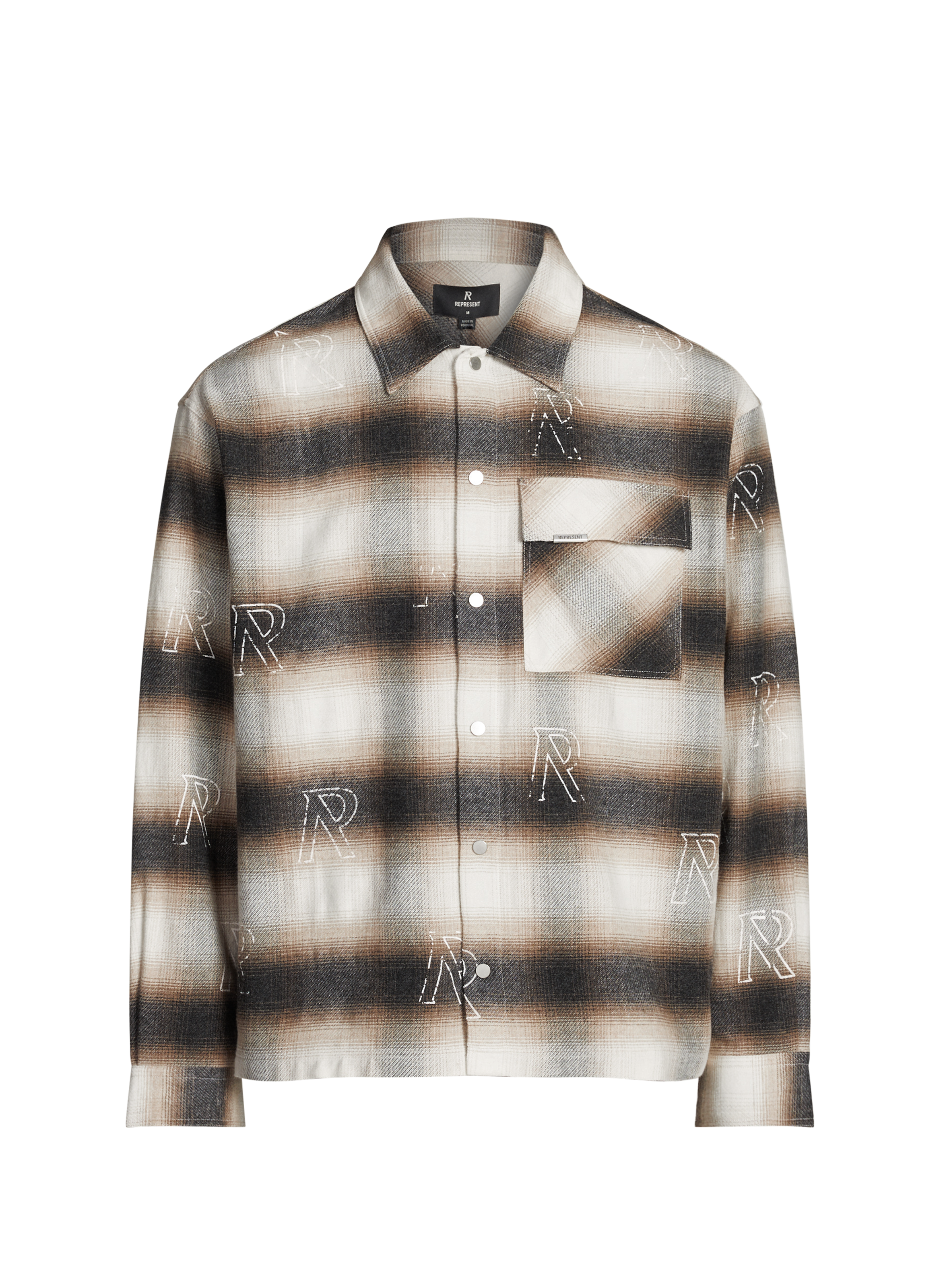 Chemise à carreaux en coton mélangé REPRESENT Multicolore