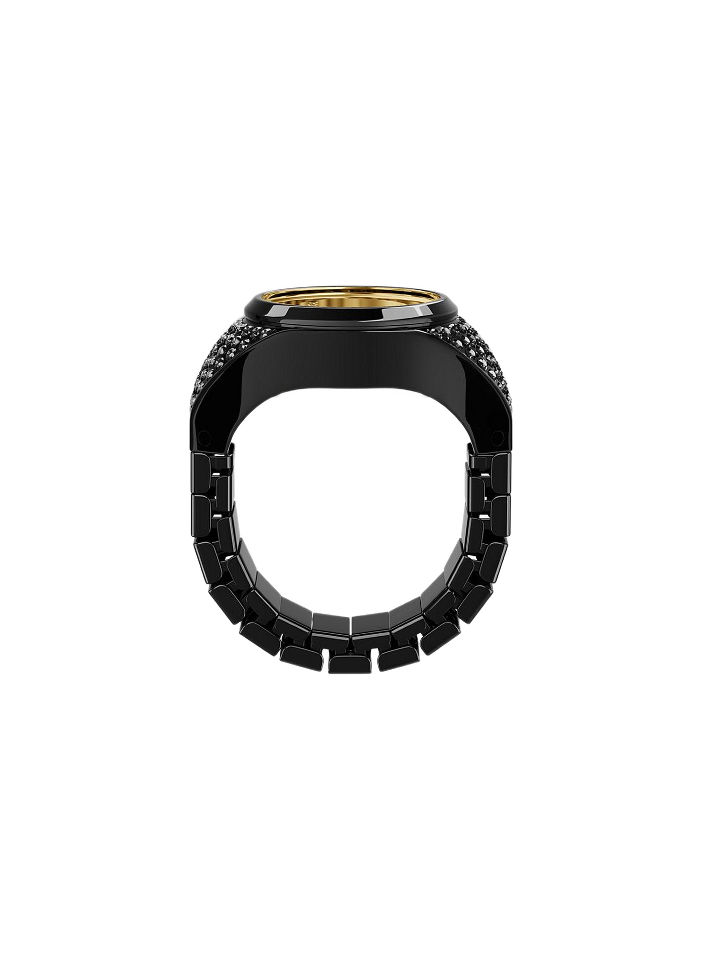 Montre Ring en acier FOSSIL Noir