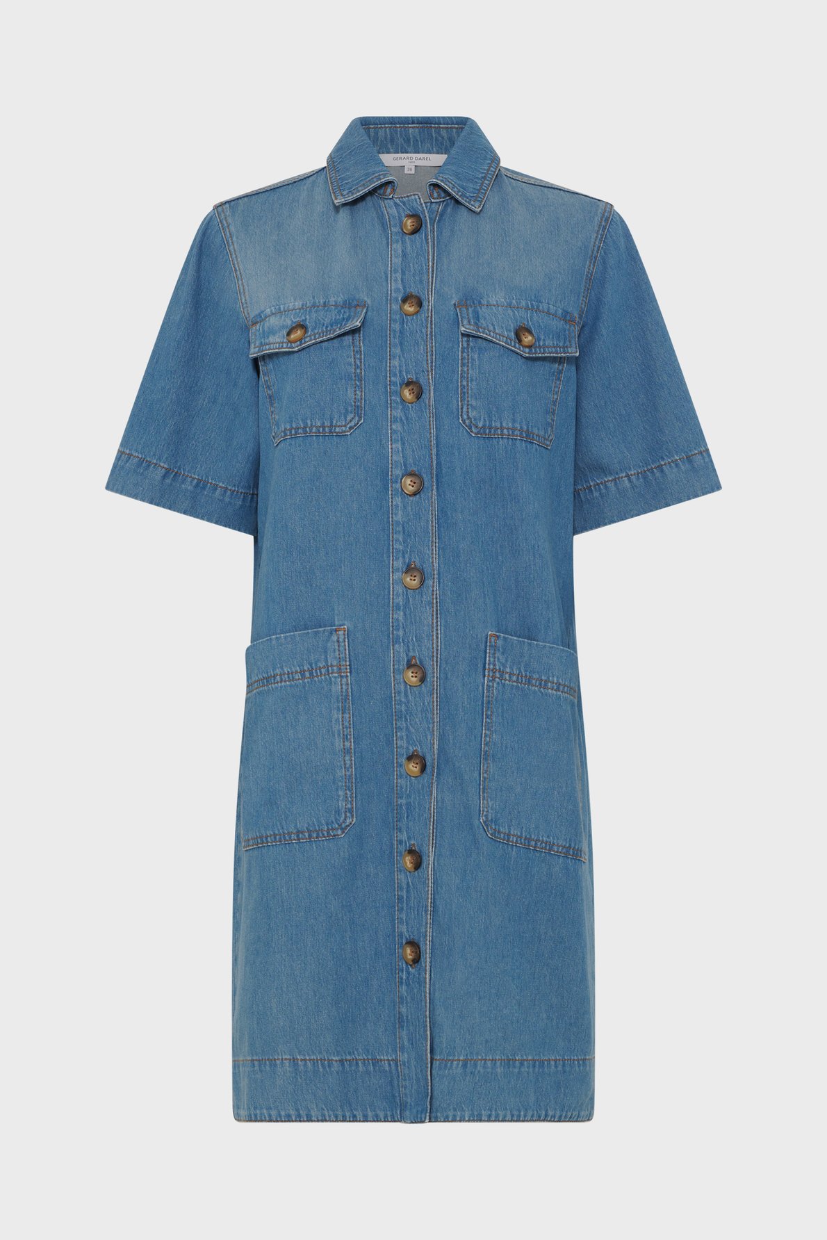 Robe droite en denim à poches - rani GERARD DAREL Bleu