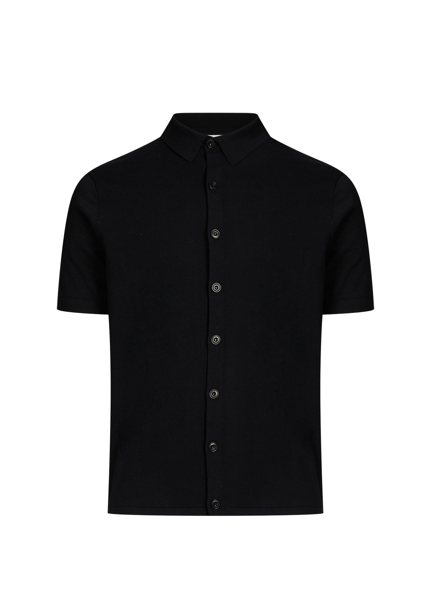 Short-sleeved cotton shirt REPLAY Black