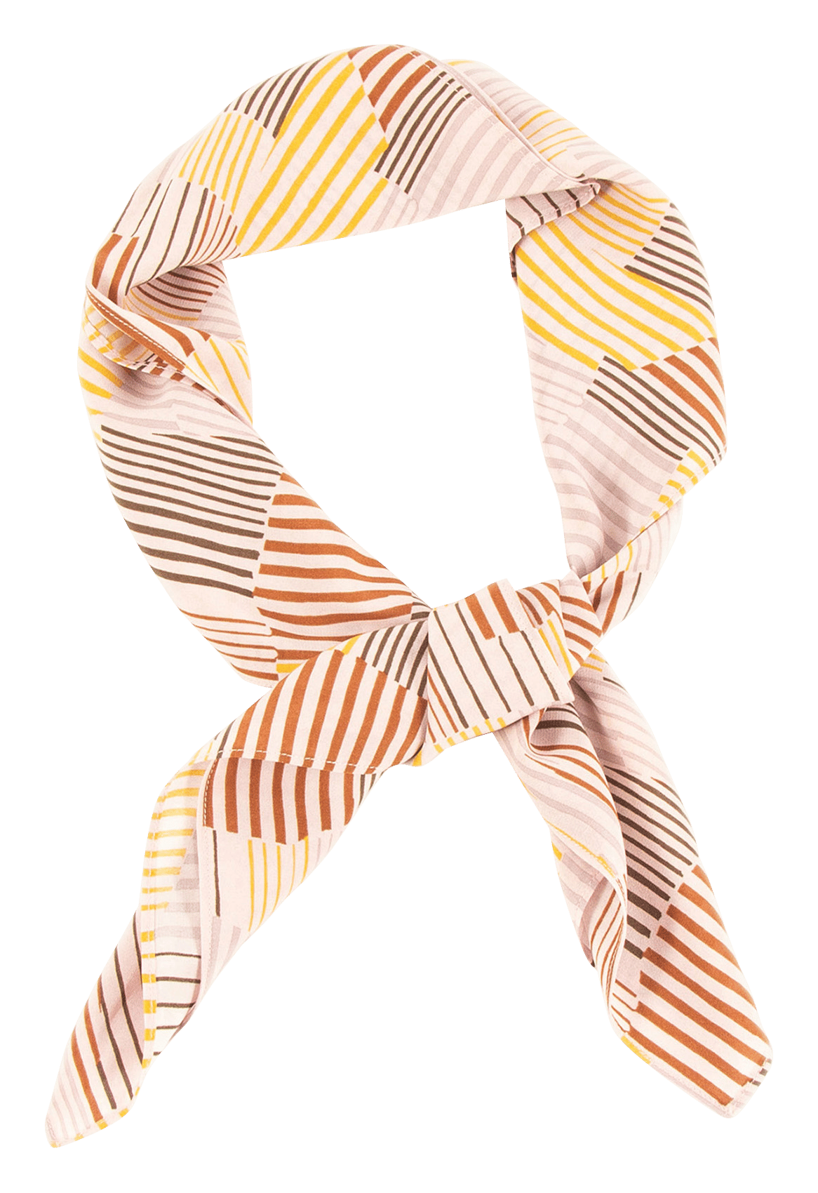 Foulard carré à imprimé exclusif en crêpe scarvi SESSUN Multicolore