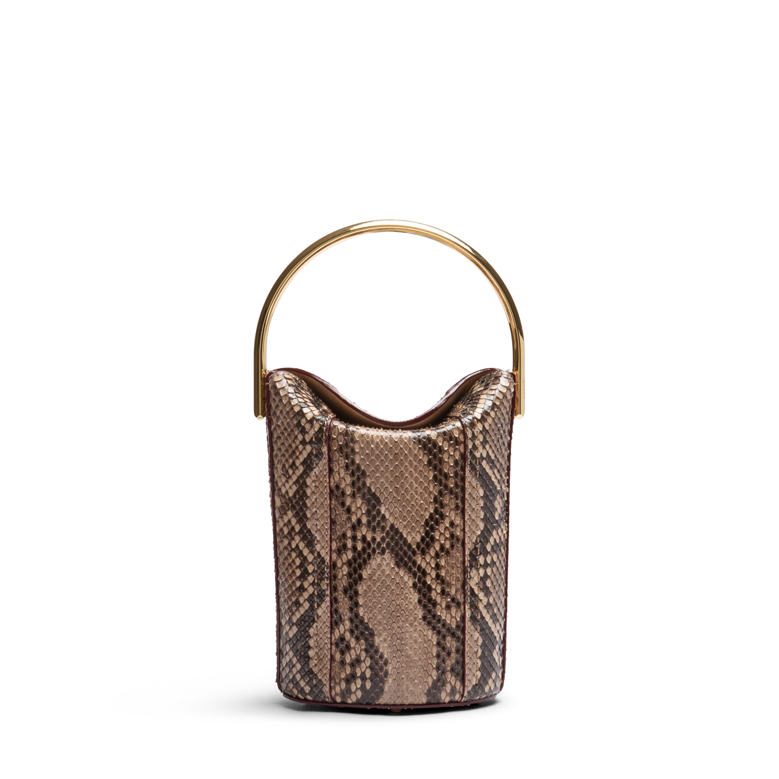 Mini sac seau premier flirt de lancel en python LANCEL Beige