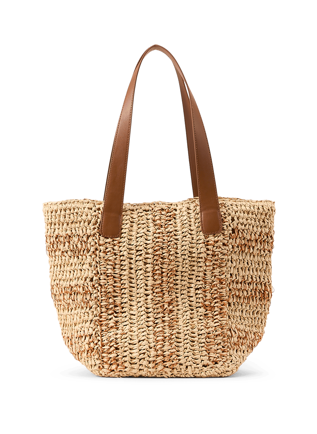 Basket bag with golden stripes AU PRINTEMPS PARIS Golden