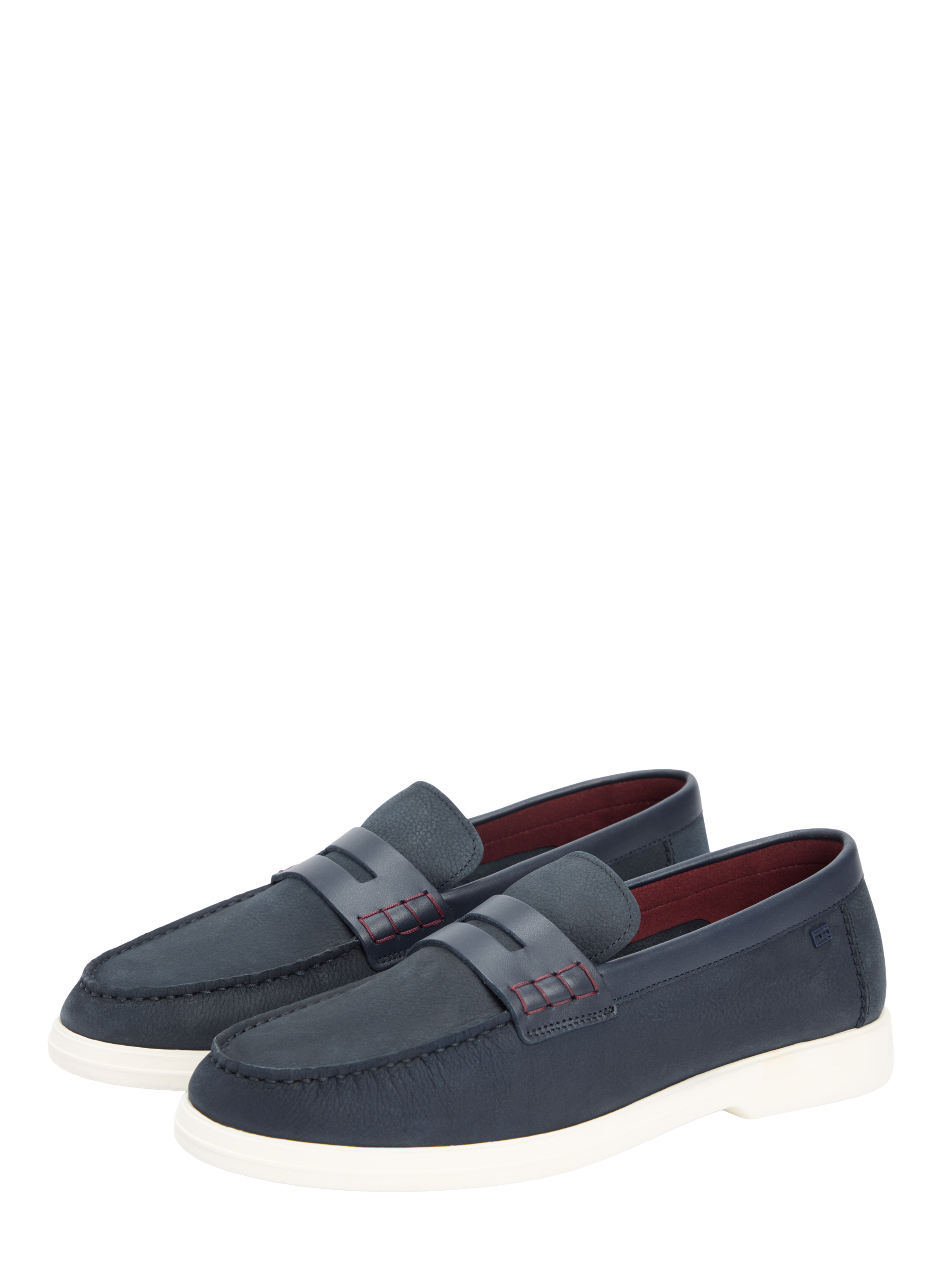 Mocassins en daim à semelle souple TOMMY HILFIGER Bleu