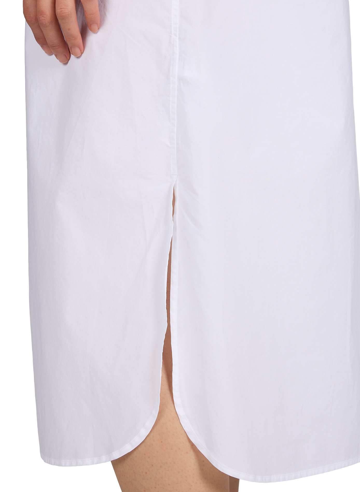 Long cotton shirt dress OFFICINE GENERALE White