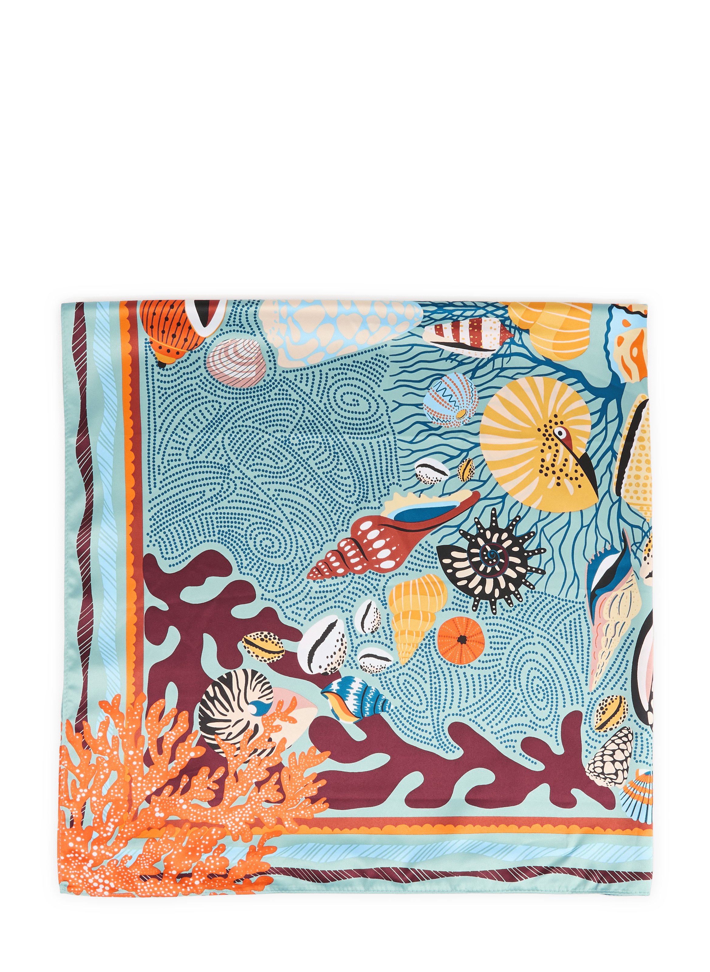 Foulard imprimé Coral WILD Bleu