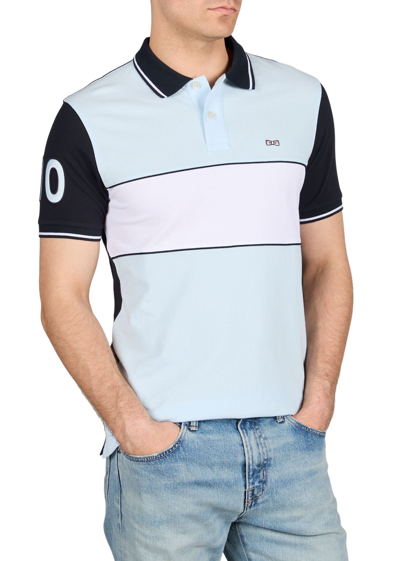 Cotton polo shirt EDEN PARK Blue