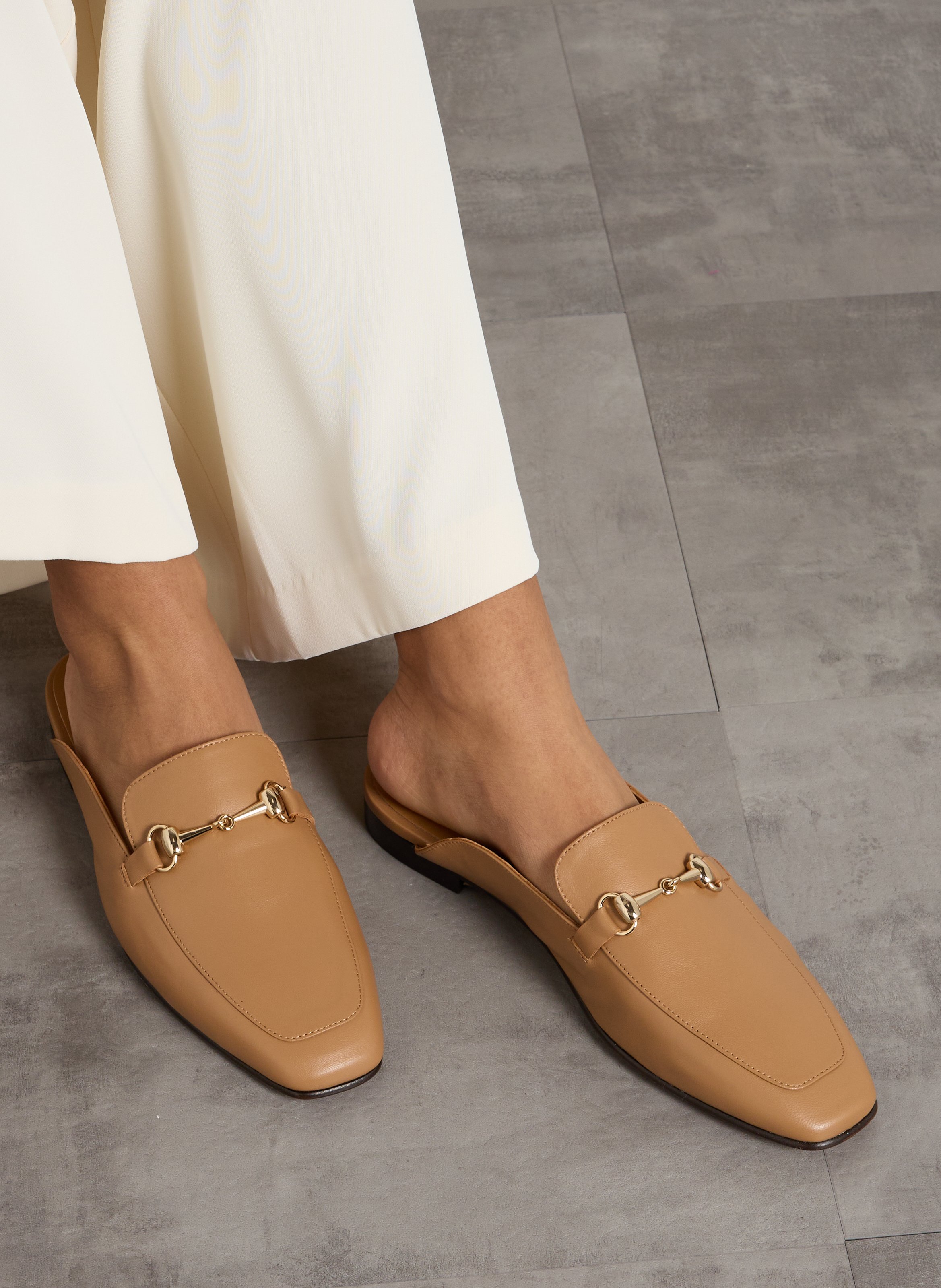 Mules en cuir emy BOBBIES Marron