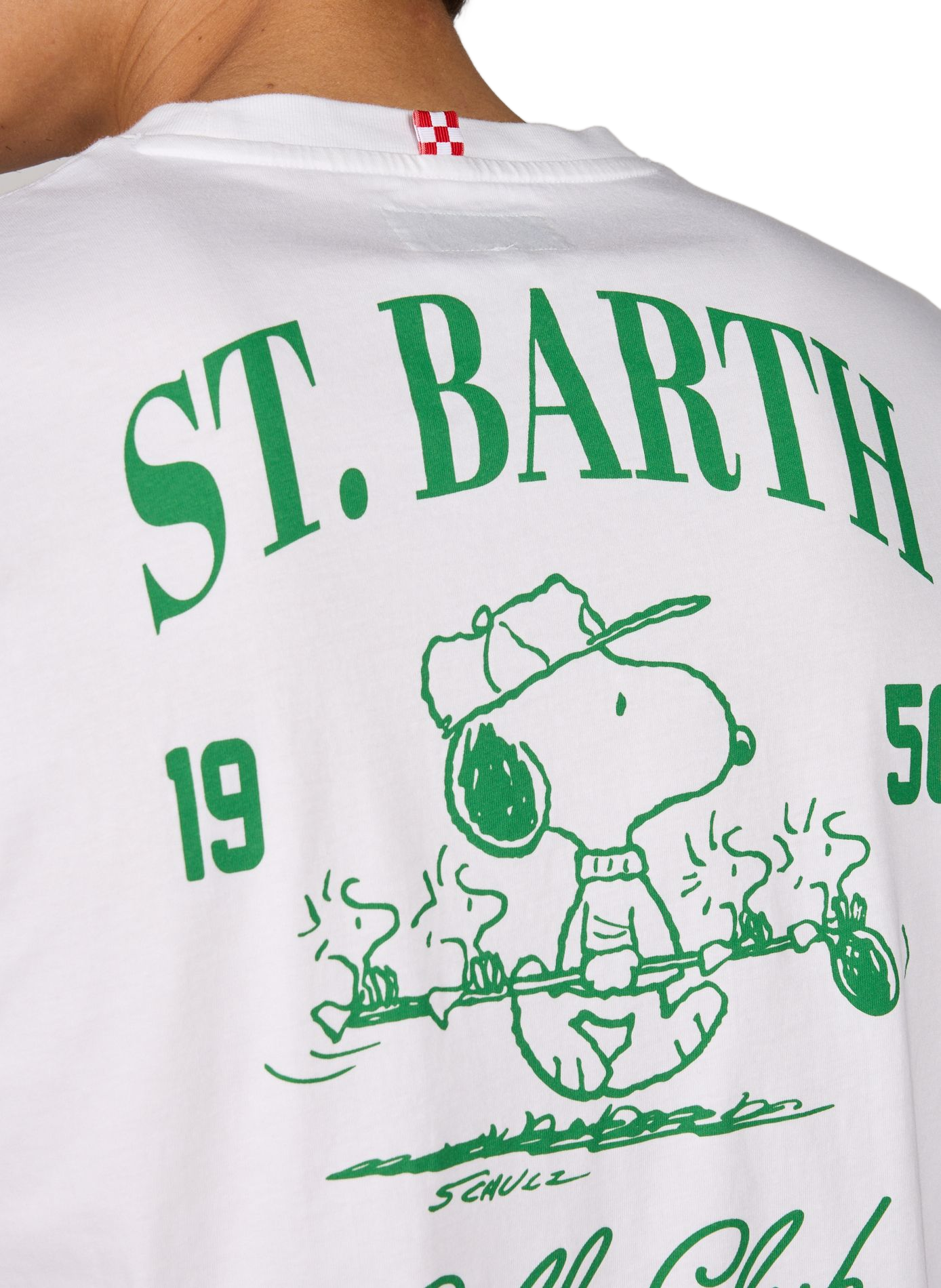 Camiseta recta de algodón MC2 SAINT BARTH Blanco