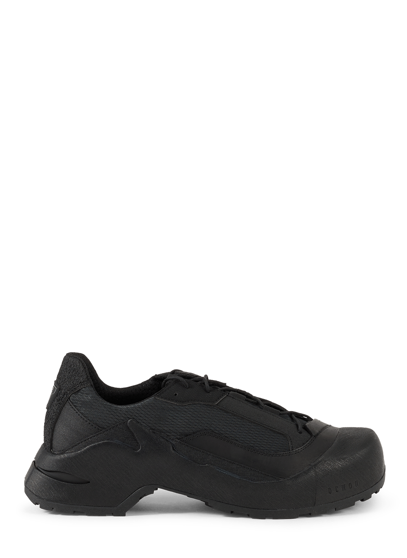 Hono Lace Up leather blend sneakers DEMON FOOTWEAR Black