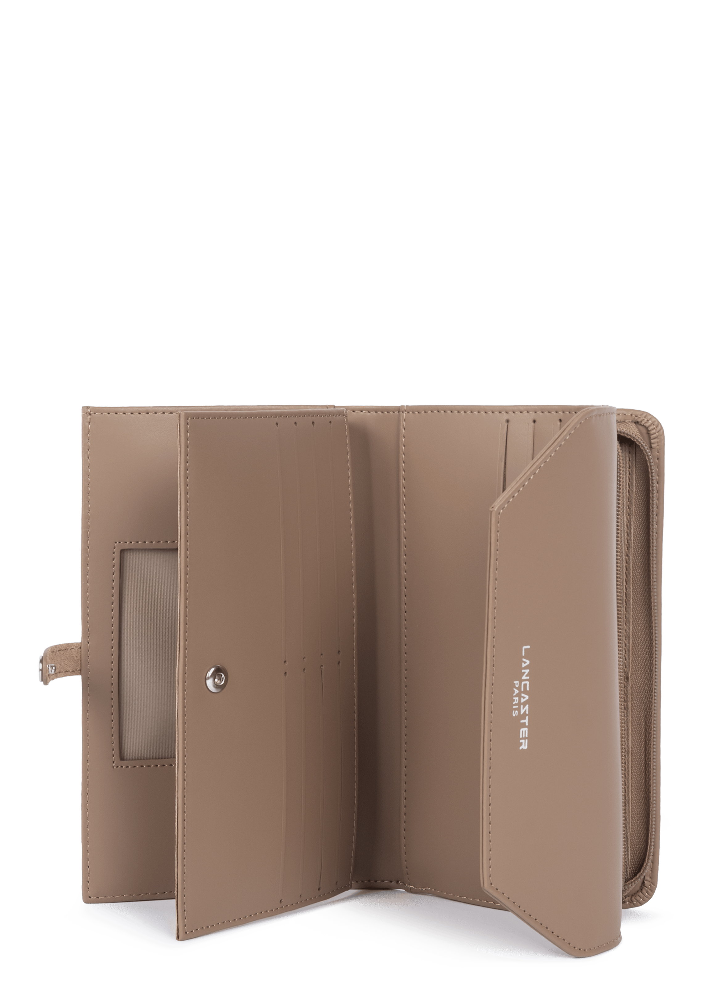 Back to back organizer wallet - smooth LANCASTER Brown