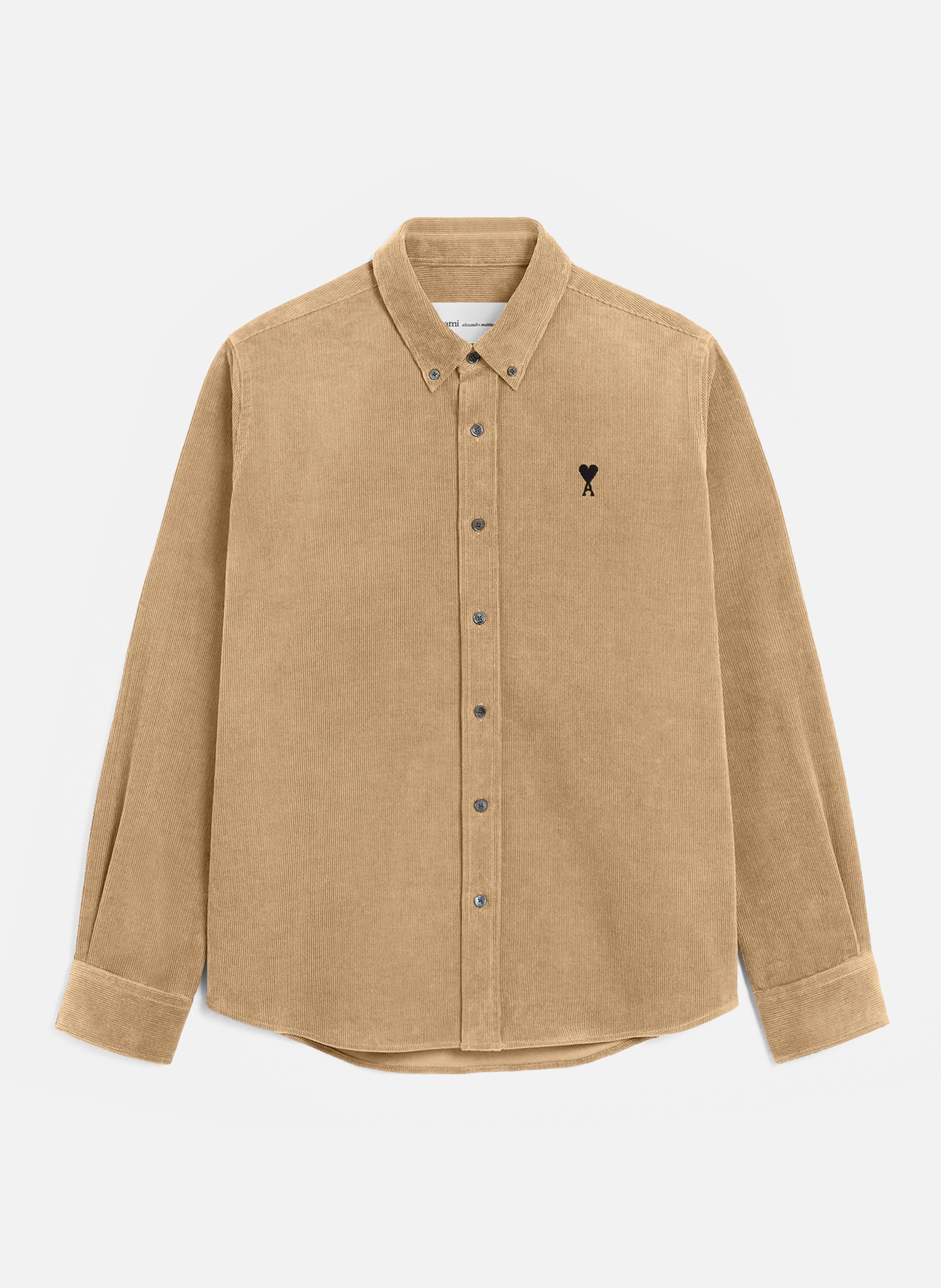 Chemise en velours ami de coeur AMI PARIS Beige