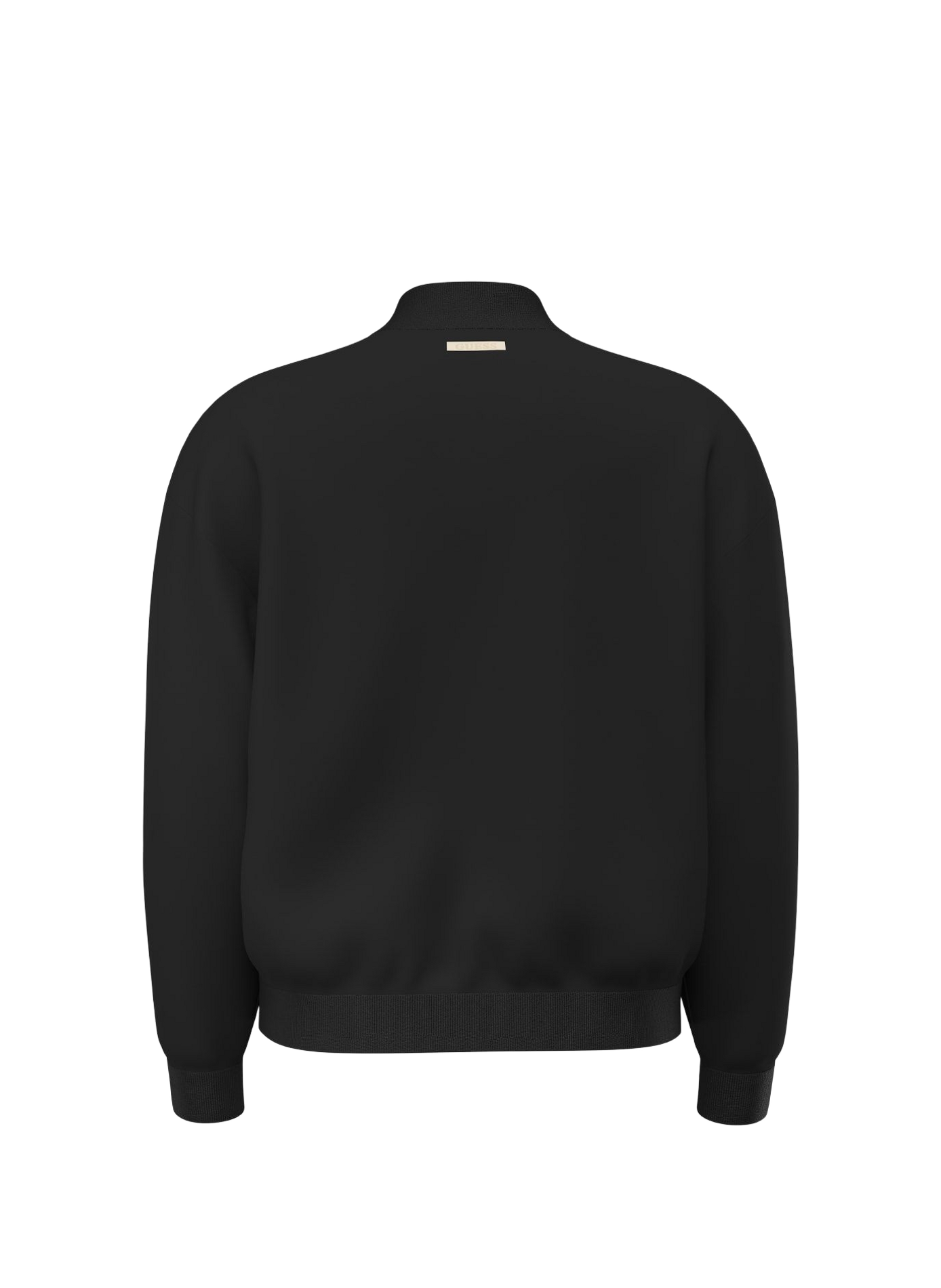 Sweat col montant en coton mélangé GUESS Noir