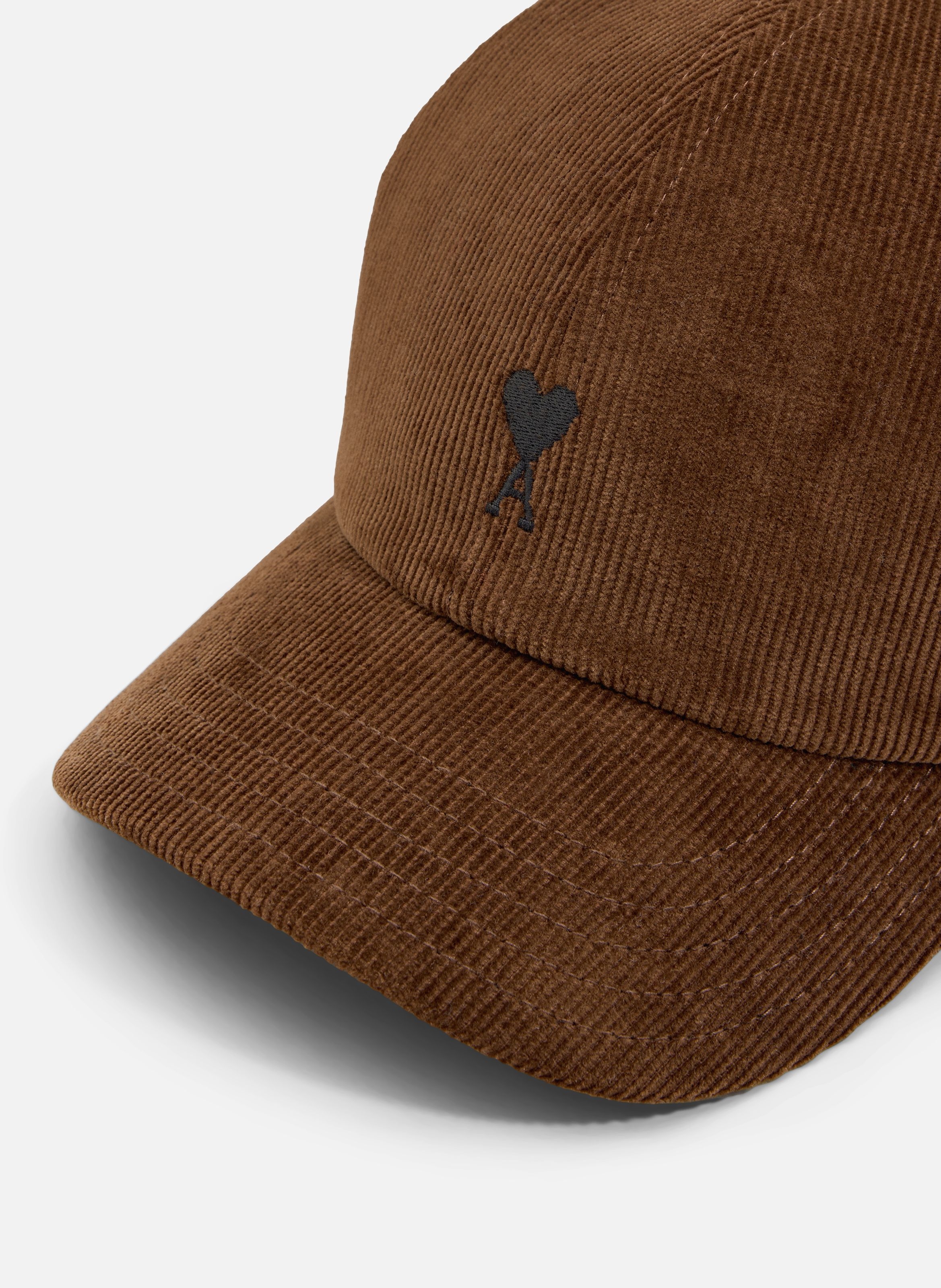 Casquette unisexe en velours de coton ami de coeur AMI PARIS Marron