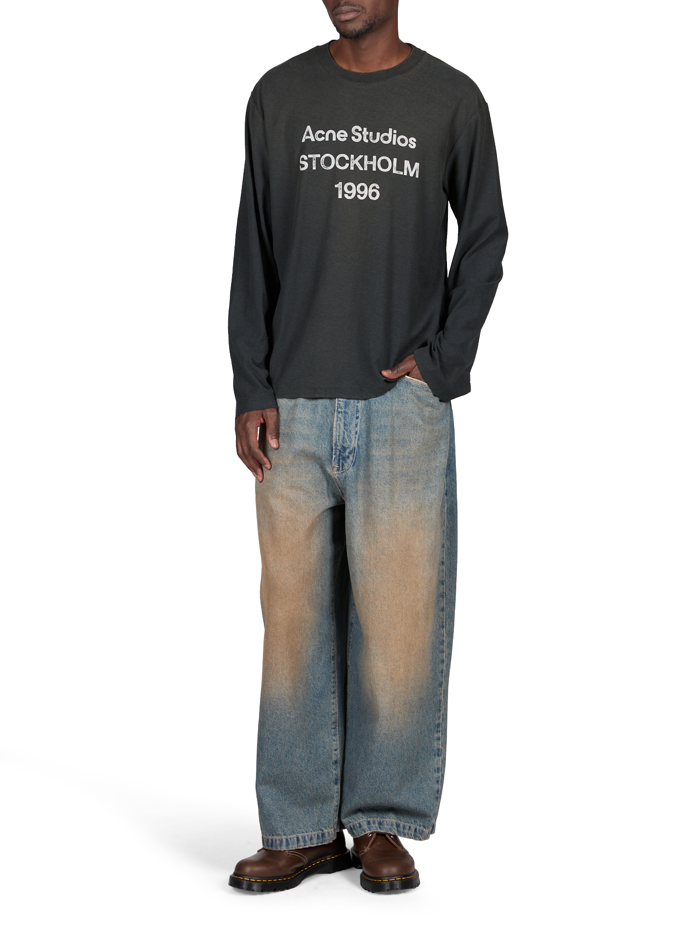 Wide cotton jeans CAMIEL FORTGENS Blue