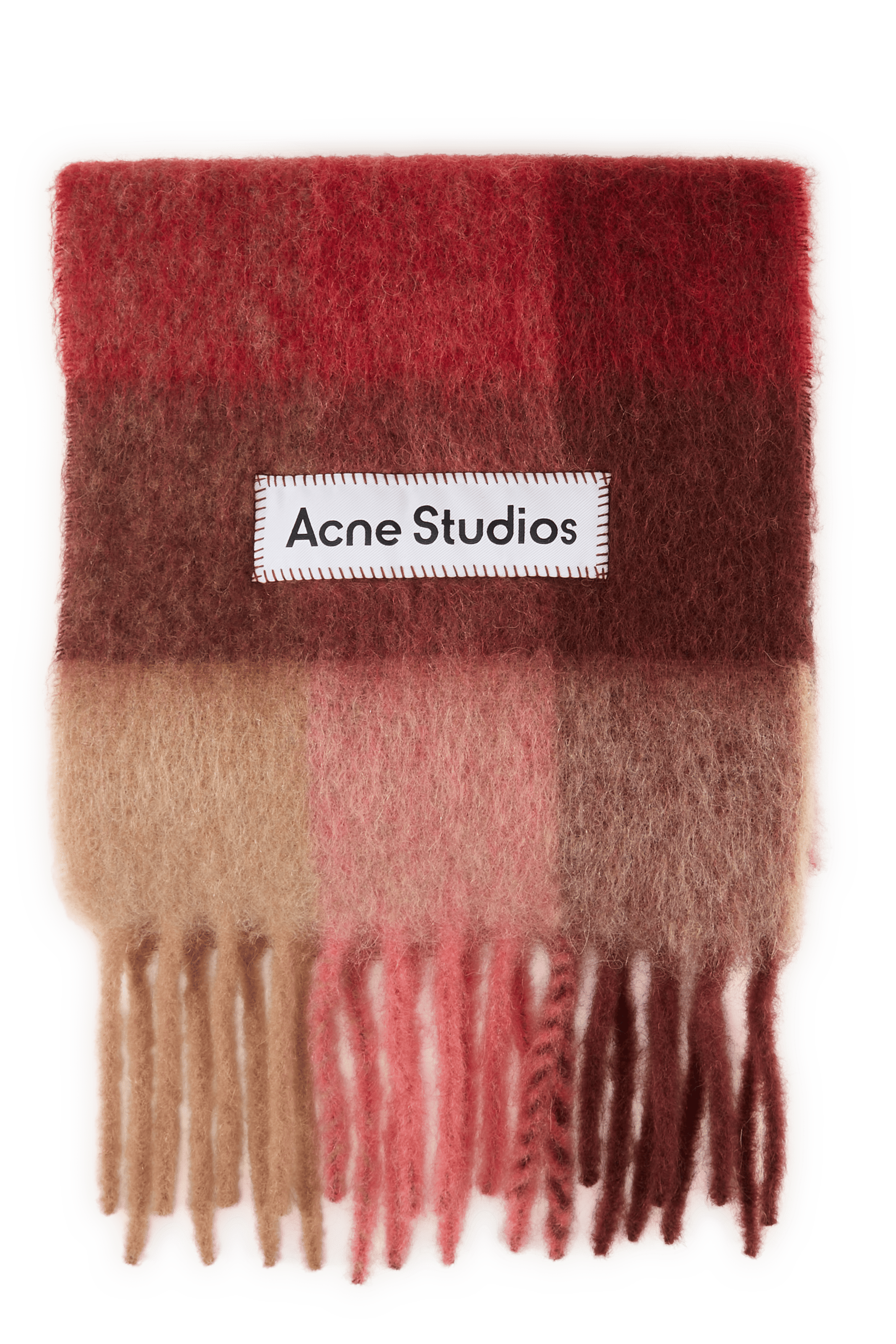 Sjaal van gemengde alpaca en mohair ACNE STUDIOS Rood