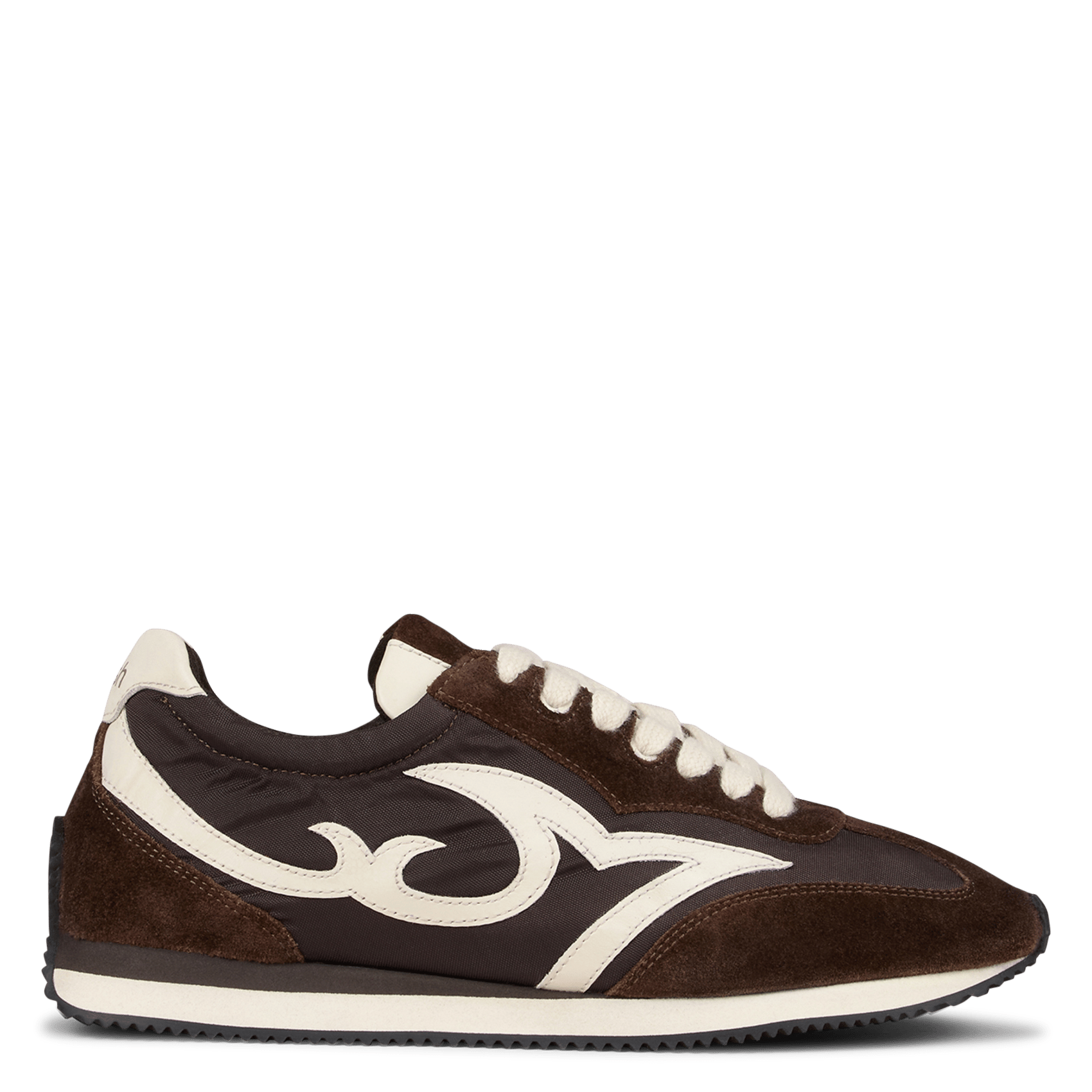 Lage vetersneakers van Constella-leer BA&SH Bruin