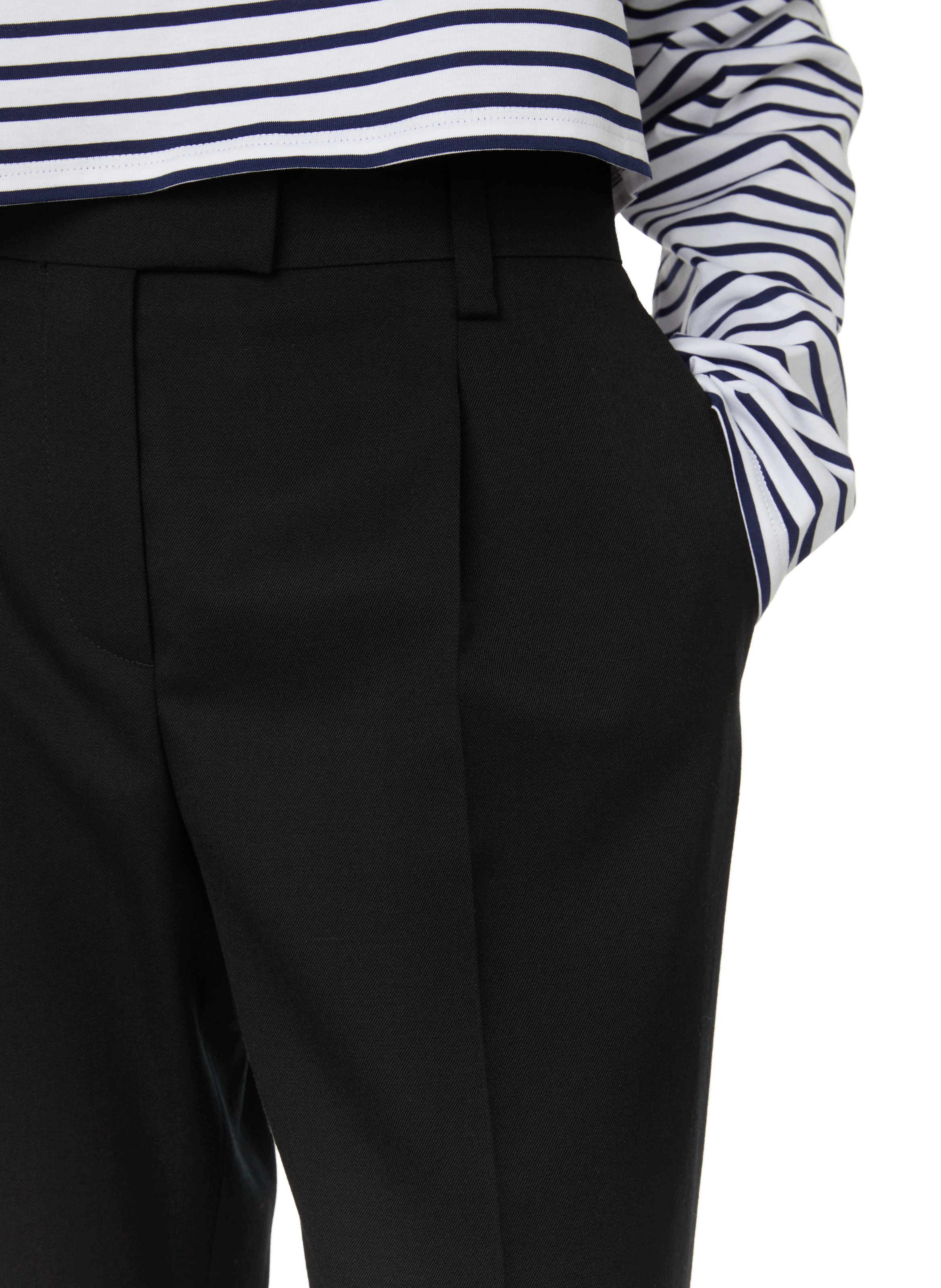 Wool trousers PRADA Black