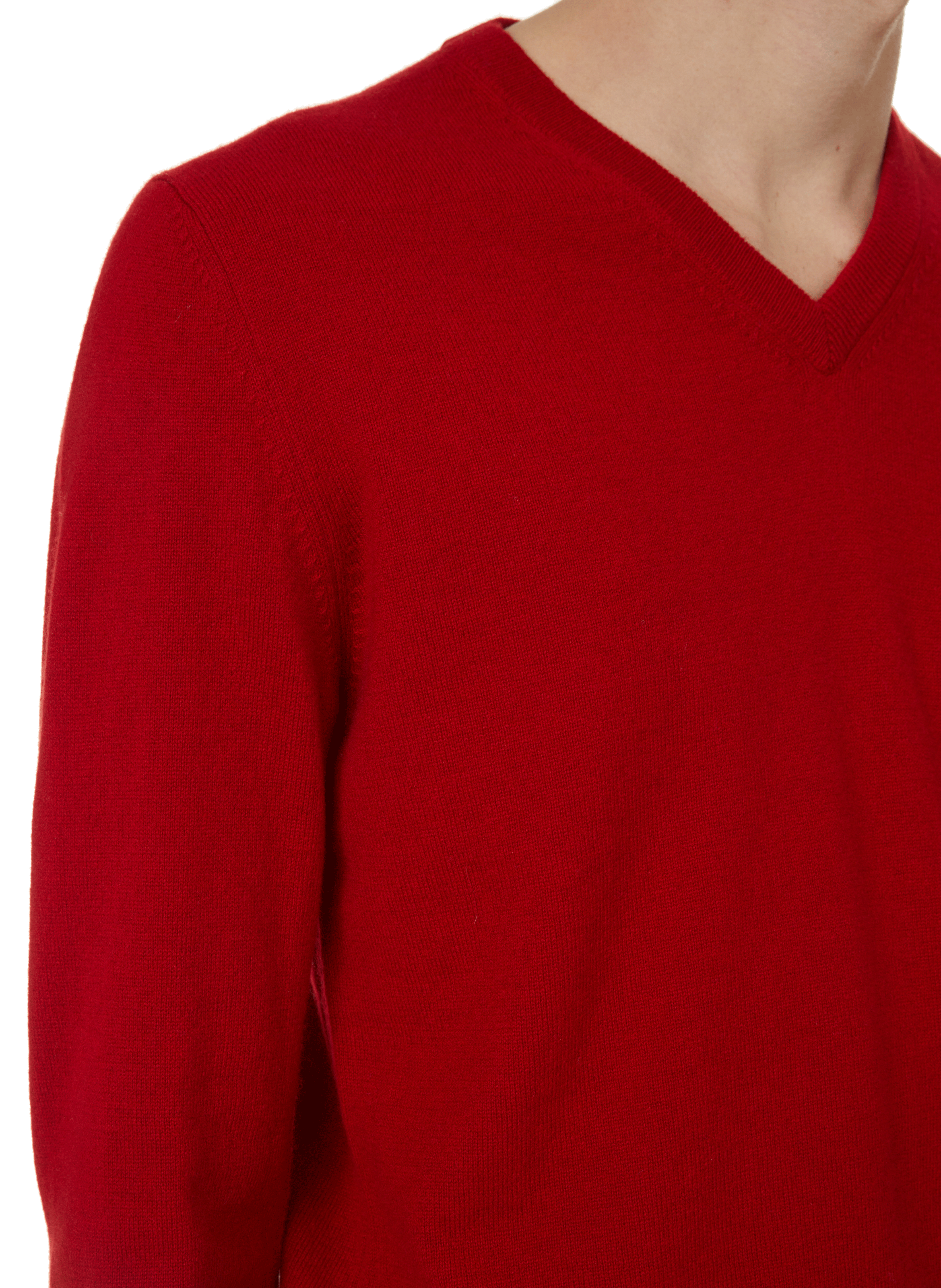 Pull en cachemire AU PRINTEMPS PARIS Rouge